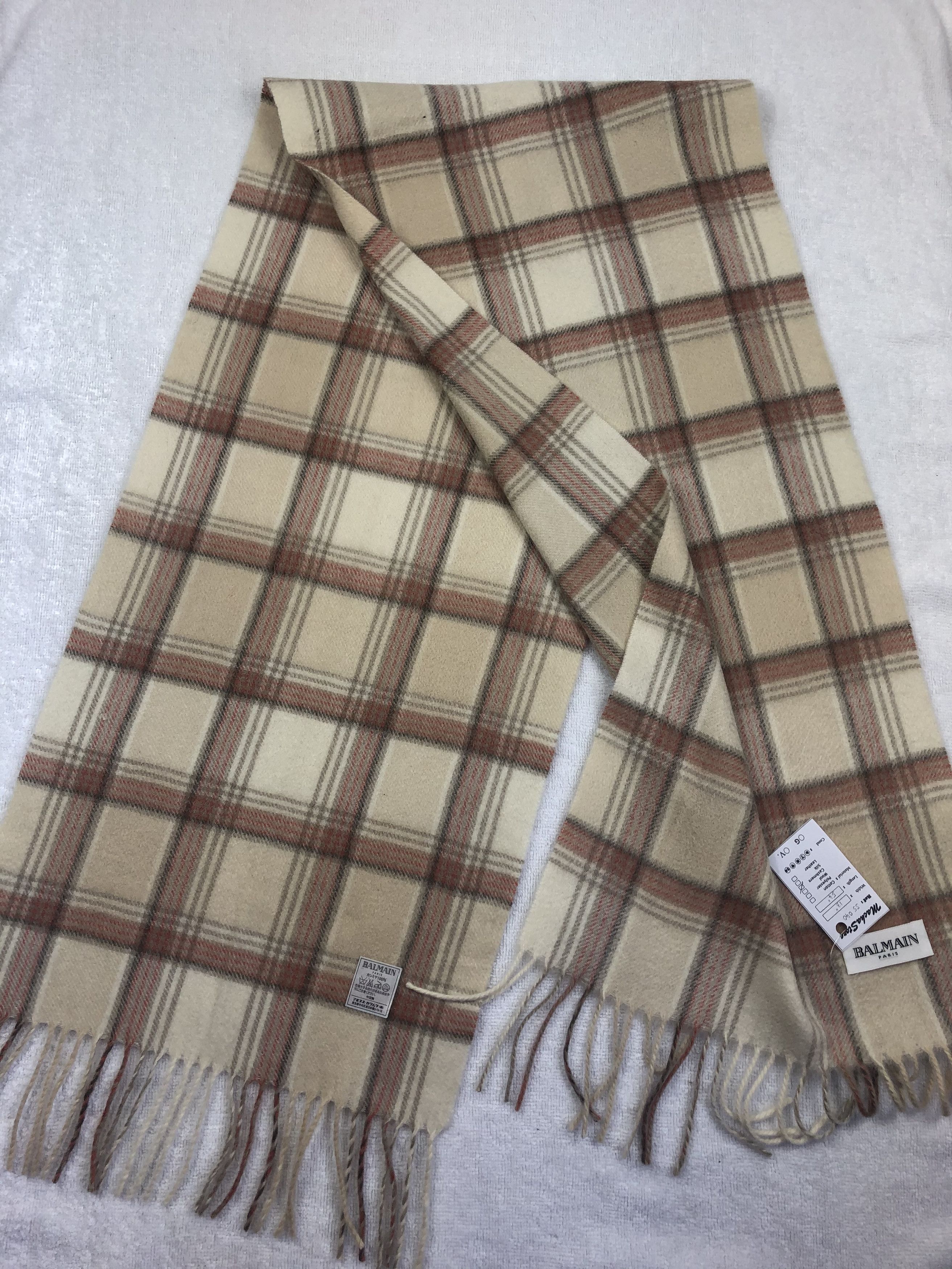 Pierre Balmain Balmain Cashmere Scarf / Muffler / Neckwear Size ONE SIZE - 5 Thumbnail