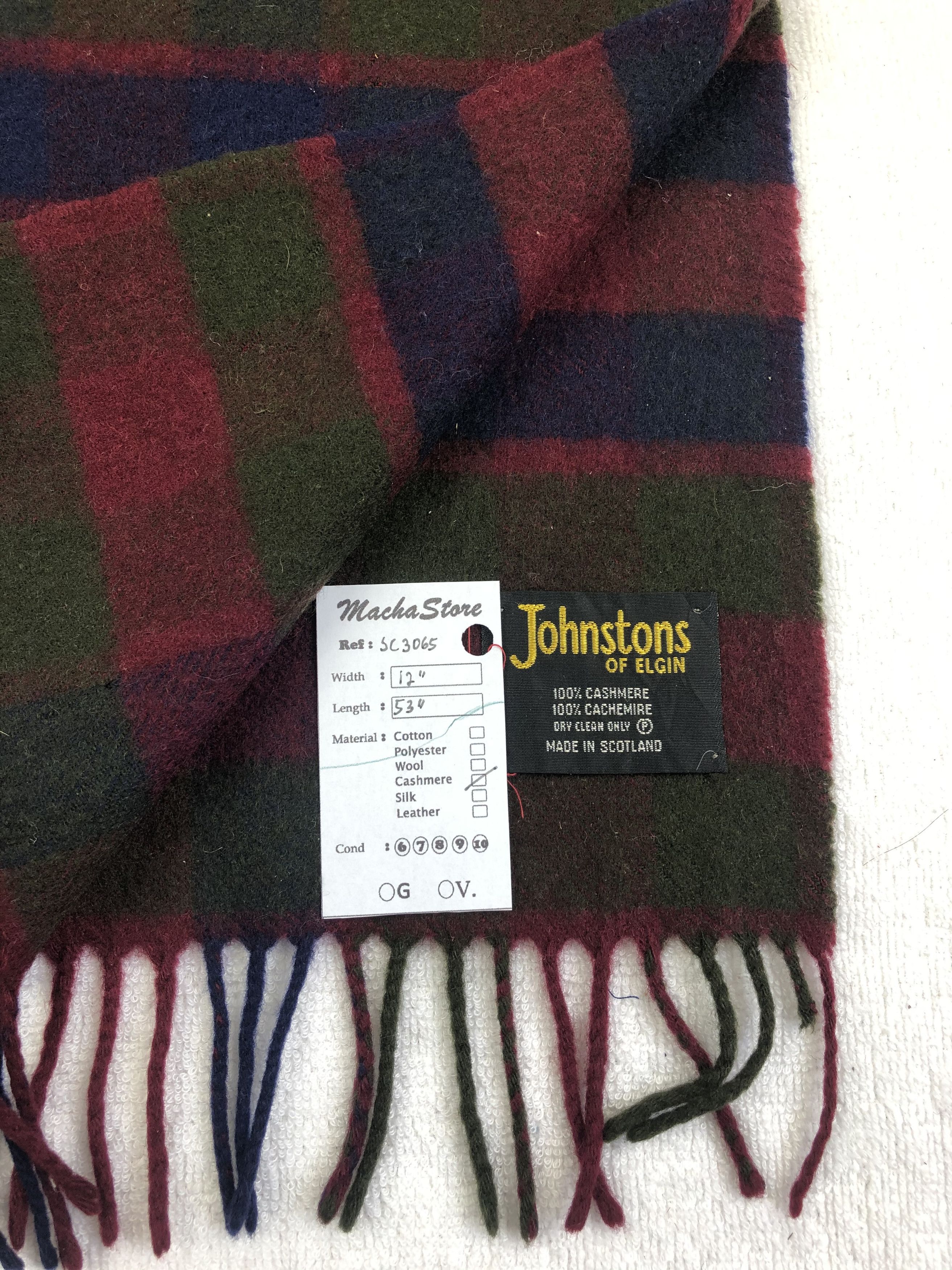 Johnstons Of Elgin Johnstons Of Elgin Cashmere Scarf / Muffler / Neckwear Size ONE SIZE - 3 Thumbnail
