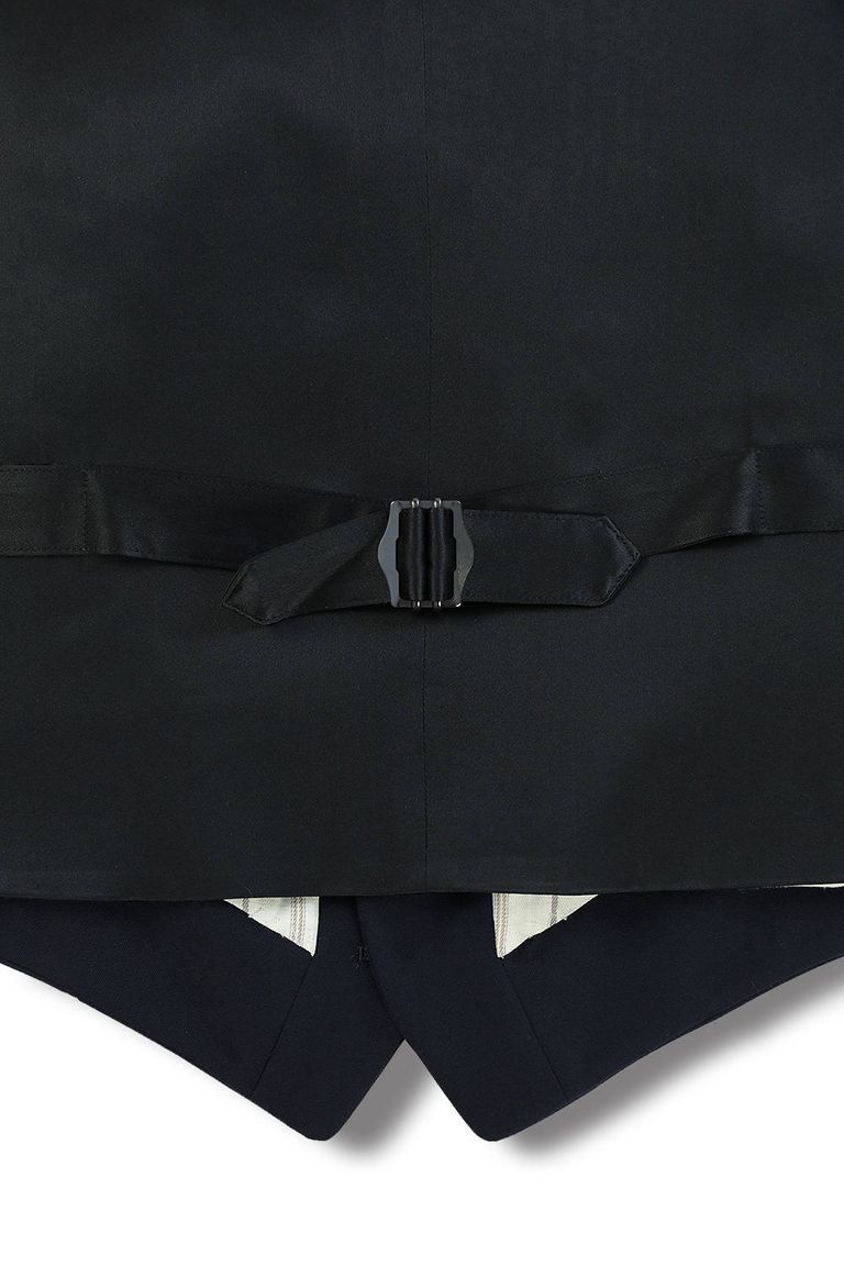 Yohji Yamamoto Yohji Yamamoto Pour Homme -Wool Gabardine 7BS Suit Vest Size US XL / EU 56 / 4 - 7 Thumbnail