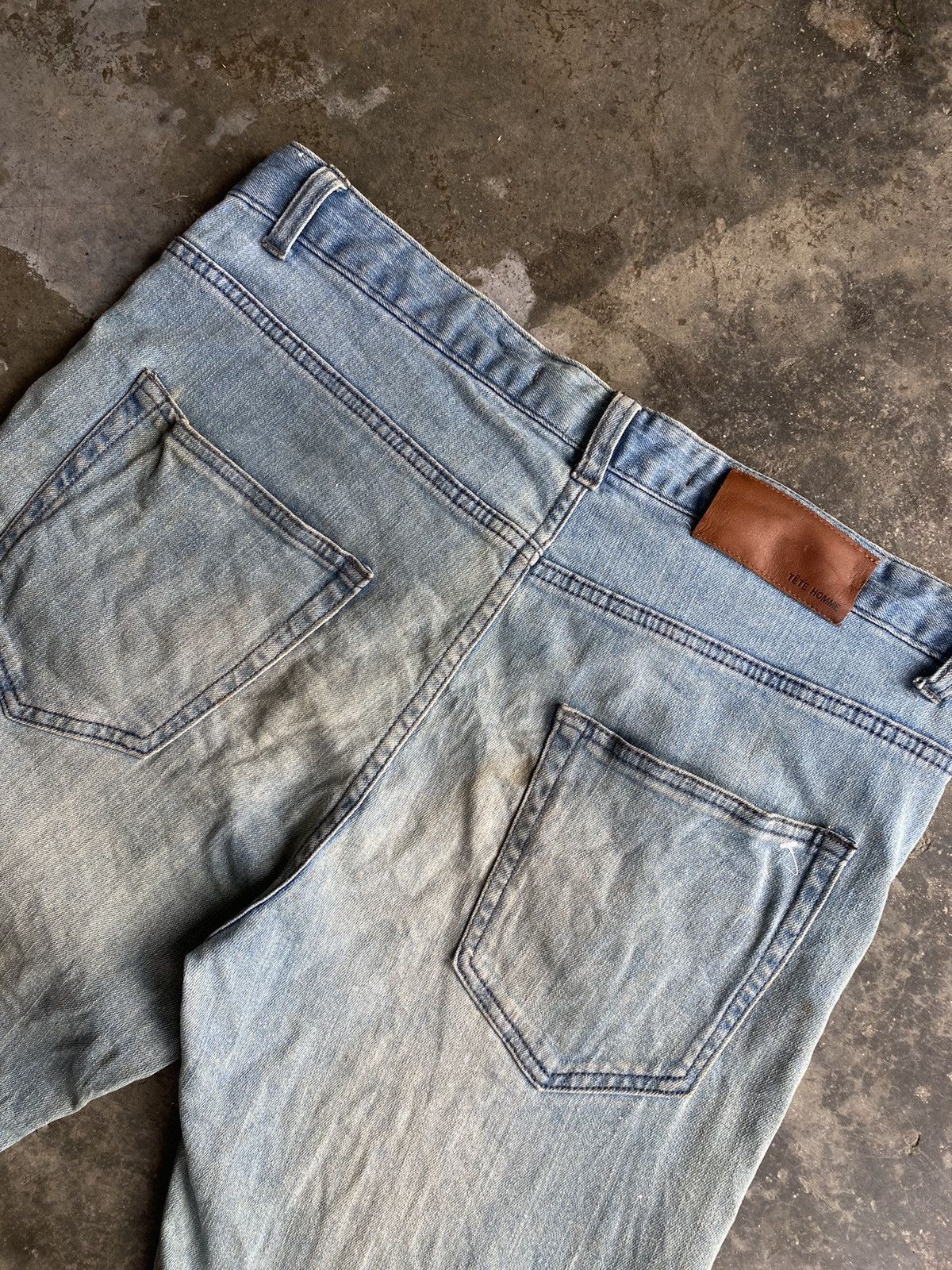 Issey Miyake Tete Homme Slim Jeans Size US 33 - 4 Thumbnail