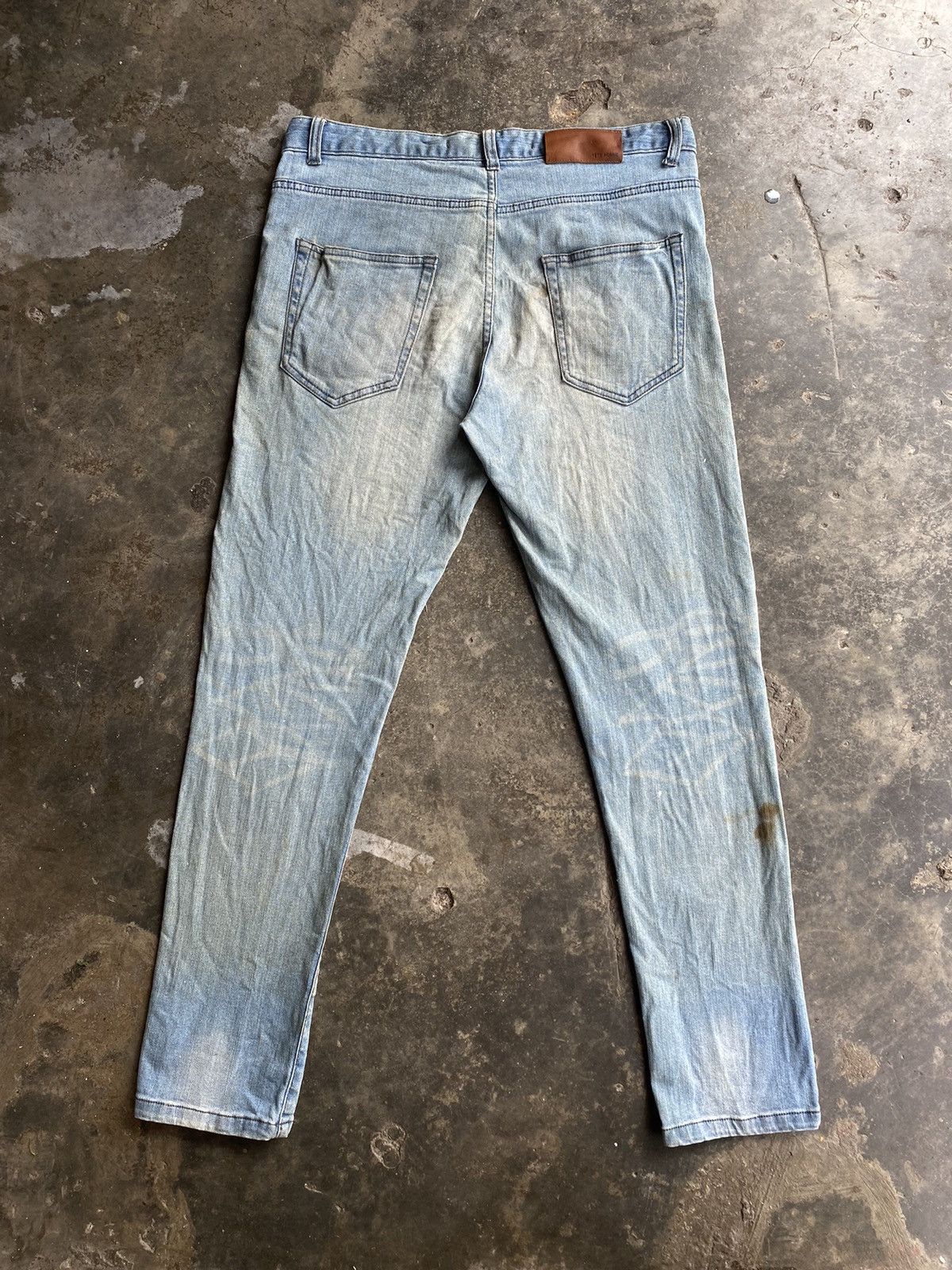 Issey Miyake Tete Homme Slim Jeans Size US 33 - 2 Thumbnail