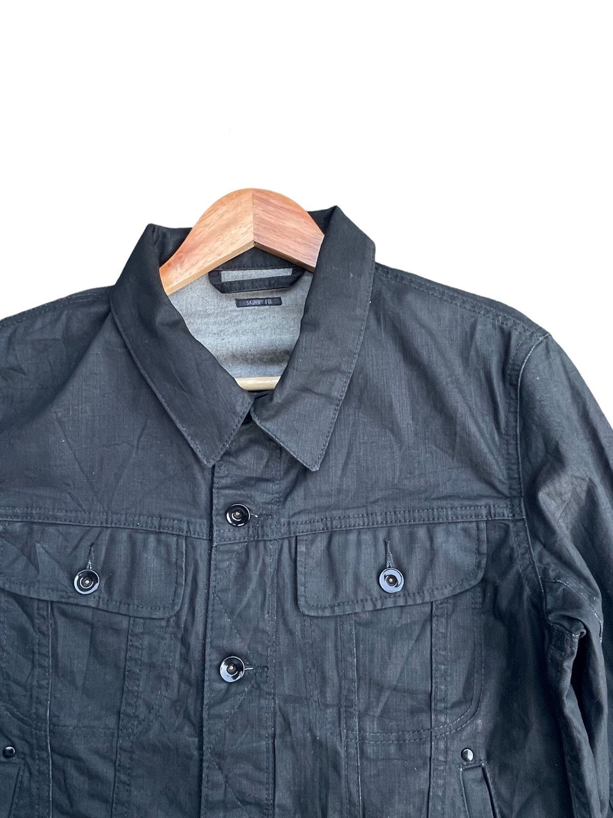 Uniqlo Vintage Uniqlo Skinny Fit Denim Jacket Size US M / EU 48-50 / 2 - 6 Thumbnail