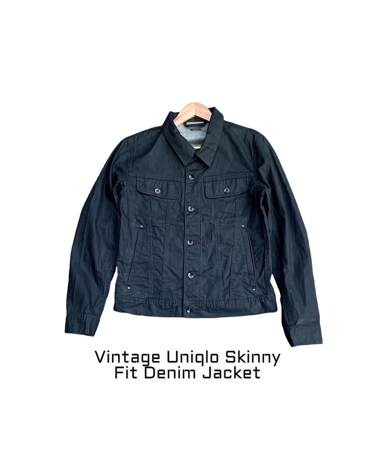 Uniqlo Vintage Uniqlo Skinny Fit Denim Jacket Size US M / EU 48-50 / 2 - 1 Thumbnail
