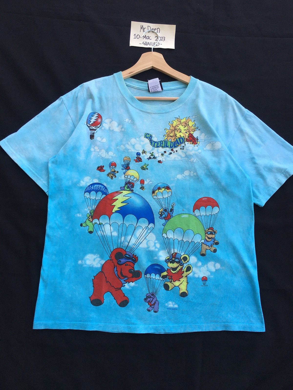 Grateful Dead Vintage Grateful Dead tie dye shirt liquid blue Size US M / EU 48-50 / 2 - 2 Thumbnail
