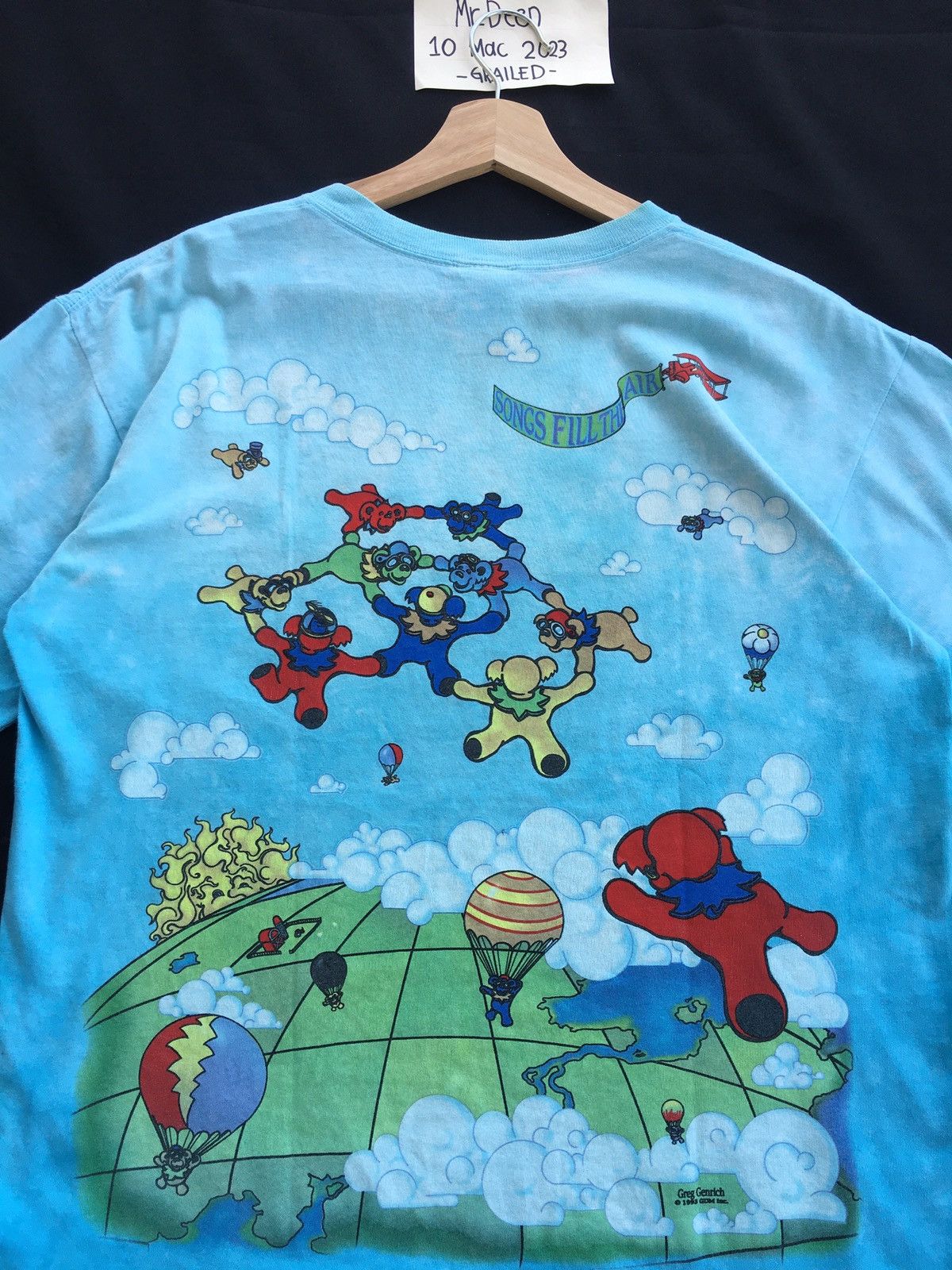 Grateful Dead Vintage Grateful Dead tie dye shirt liquid blue Size US M / EU 48-50 / 2 - 20 Thumbnail