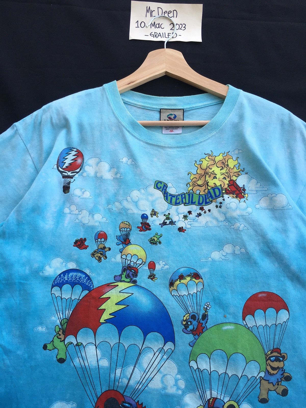 Grateful Dead Vintage Grateful Dead tie dye shirt liquid blue Size US M / EU 48-50 / 2 - 8 Thumbnail