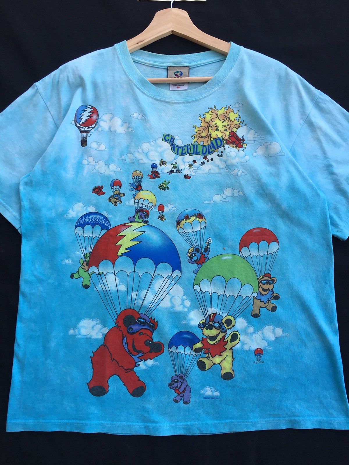 Grateful Dead Vintage Grateful Dead tie dye shirt liquid blue Size US M / EU 48-50 / 2 - 6 Thumbnail