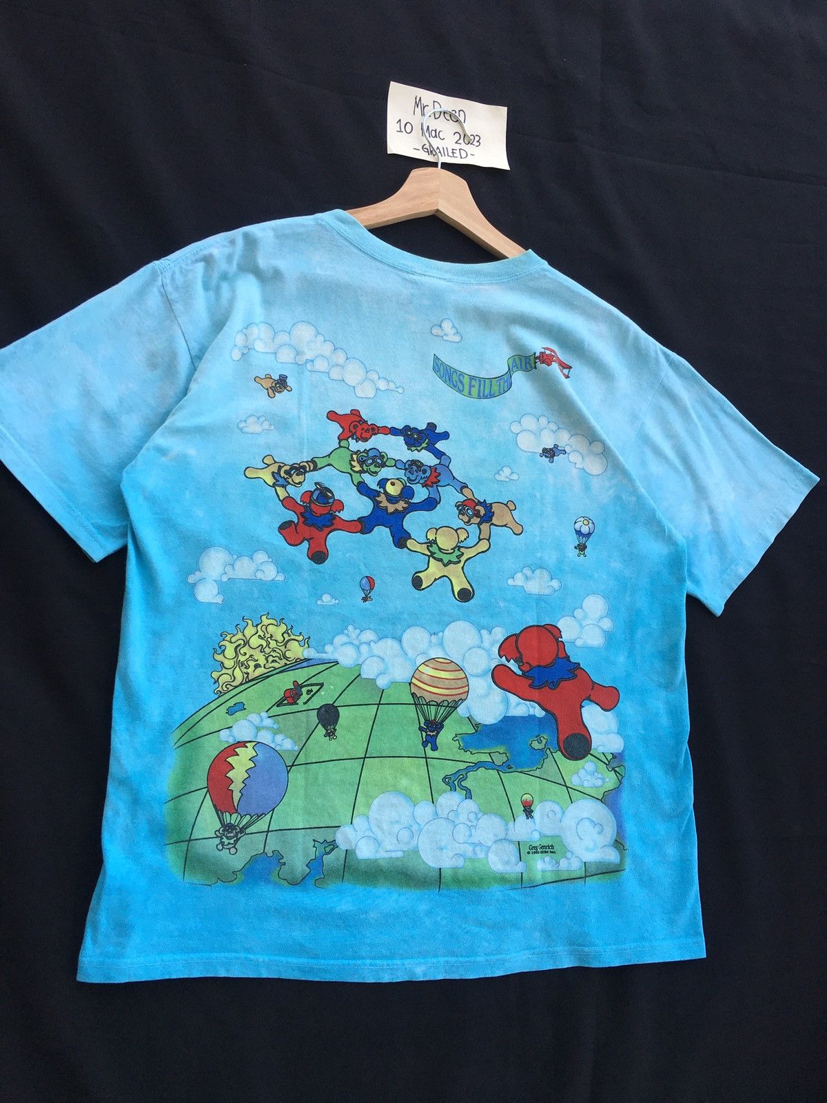Grateful Dead Vintage Grateful Dead tie dye shirt liquid blue Size US M / EU 48-50 / 2 - 17 Thumbnail