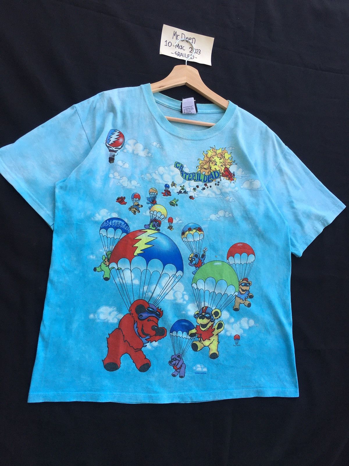Grateful Dead Vintage Grateful Dead tie dye shirt liquid blue Size US M / EU 48-50 / 2 - 3 Thumbnail