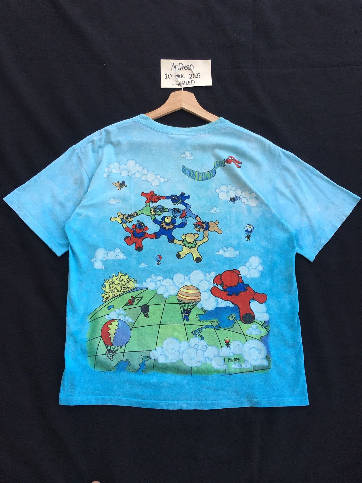 Grateful Dead Vintage Grateful Dead tie dye shirt liquid blue Size US M / EU 48-50 / 2 - 15 Thumbnail