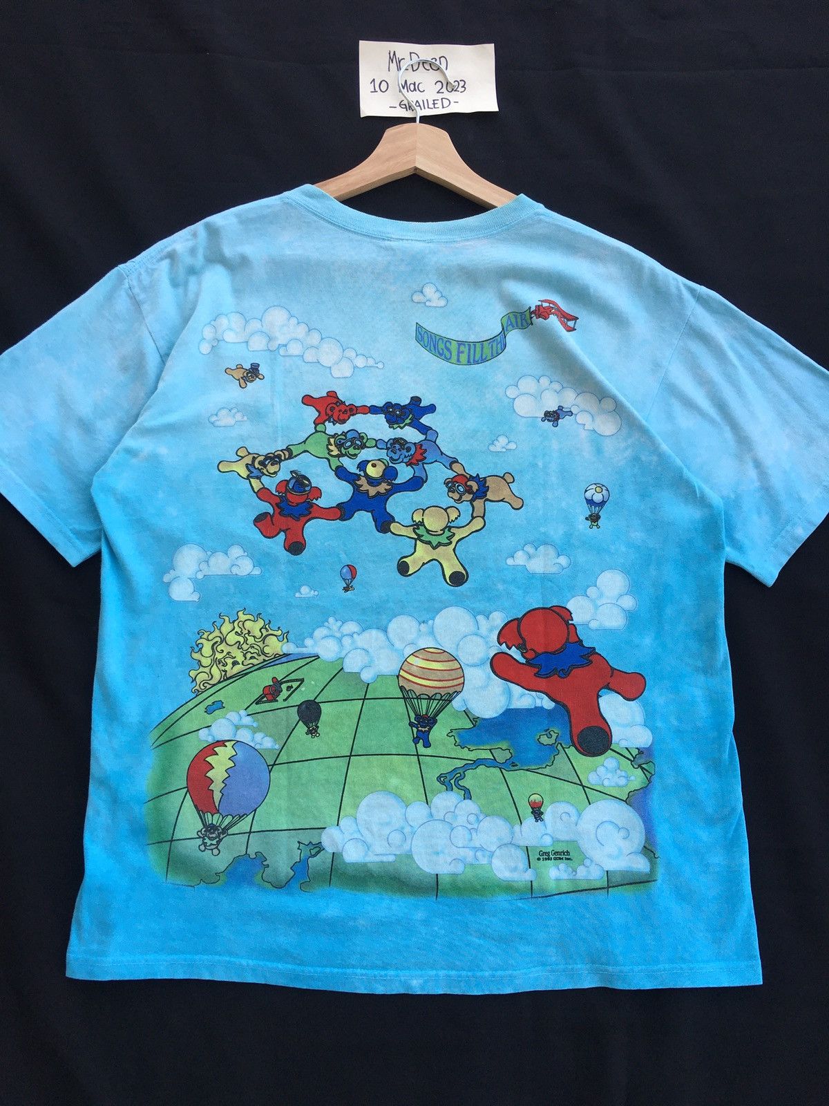 Grateful Dead Vintage Grateful Dead tie dye shirt liquid blue Size US M / EU 48-50 / 2 - 16 Thumbnail