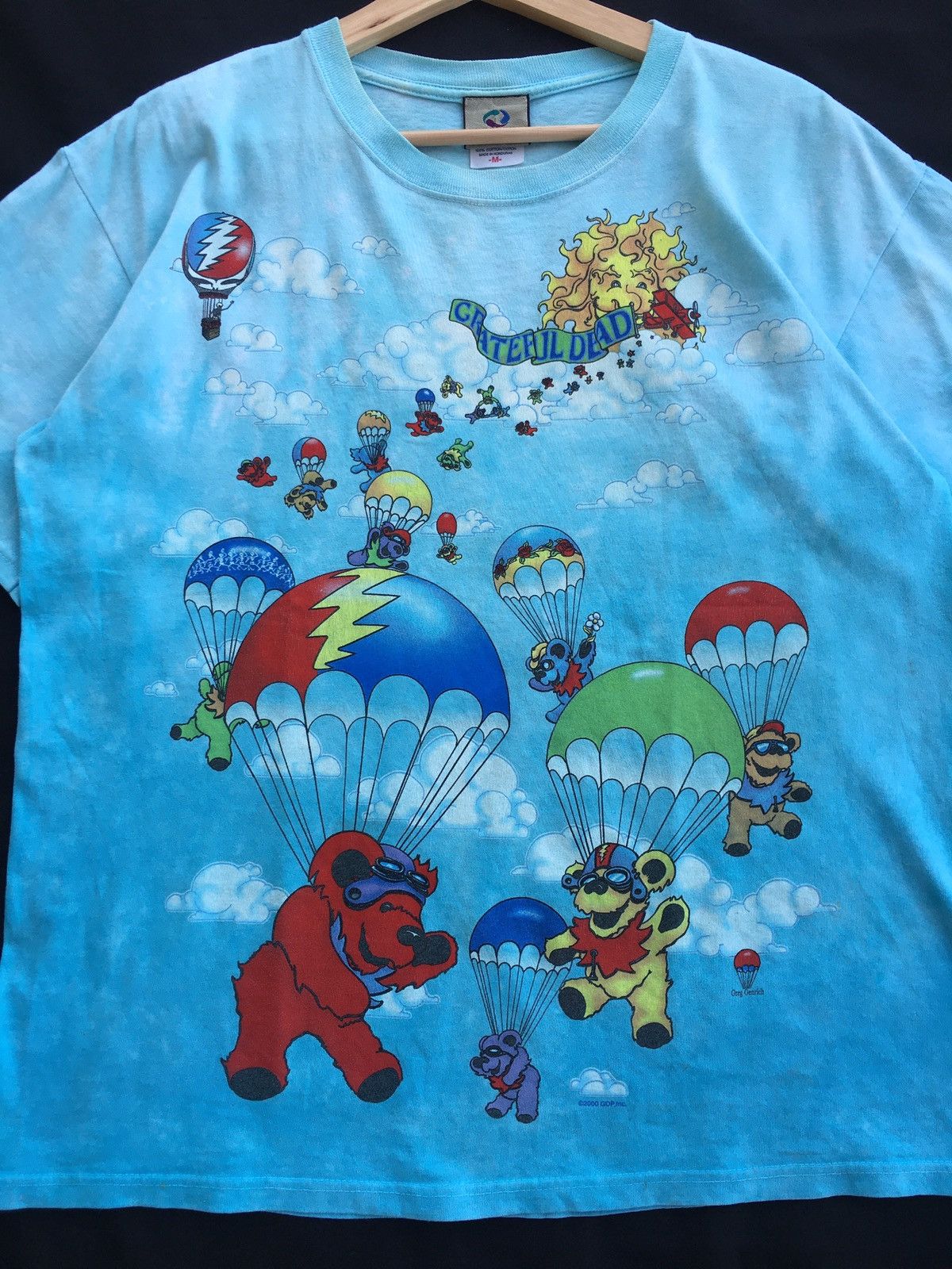 Grateful Dead Vintage Grateful Dead tie dye shirt liquid blue Size US M / EU 48-50 / 2 - 13 Thumbnail