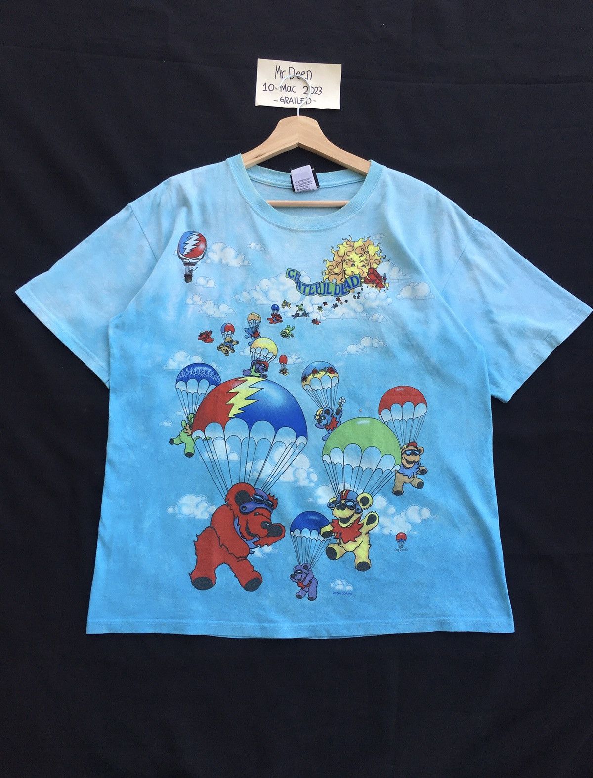 Grateful Dead Vintage Grateful Dead tie dye shirt liquid blue Size US M / EU 48-50 / 2 - 1 Thumbnail