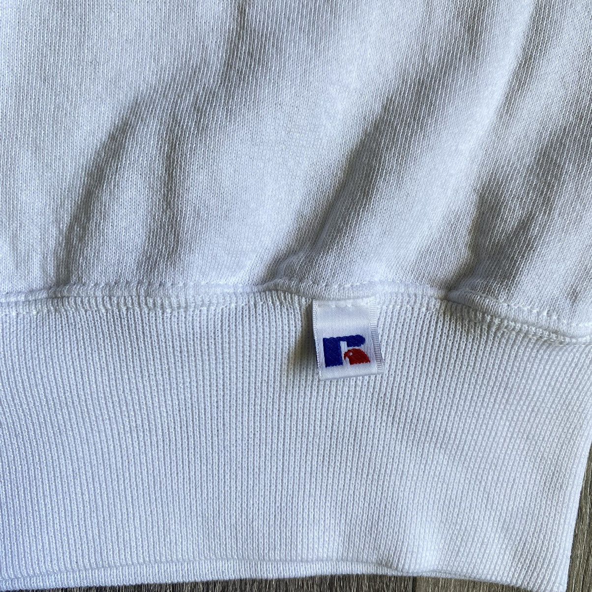 Russell Athletic Vintage 1990s Russell Athletic White Blank Pullover Crewneck Size US XL / EU 56 / 4 - 2 Thumbnail