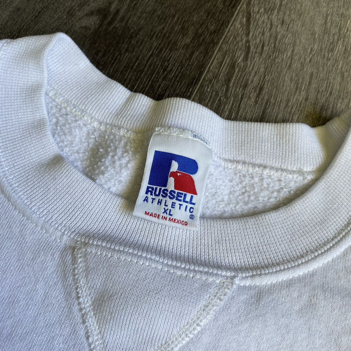 Russell Athletic Vintage 1990s Russell Athletic White Blank Pullover Crewneck Size US XL / EU 56 / 4 - 3 Thumbnail