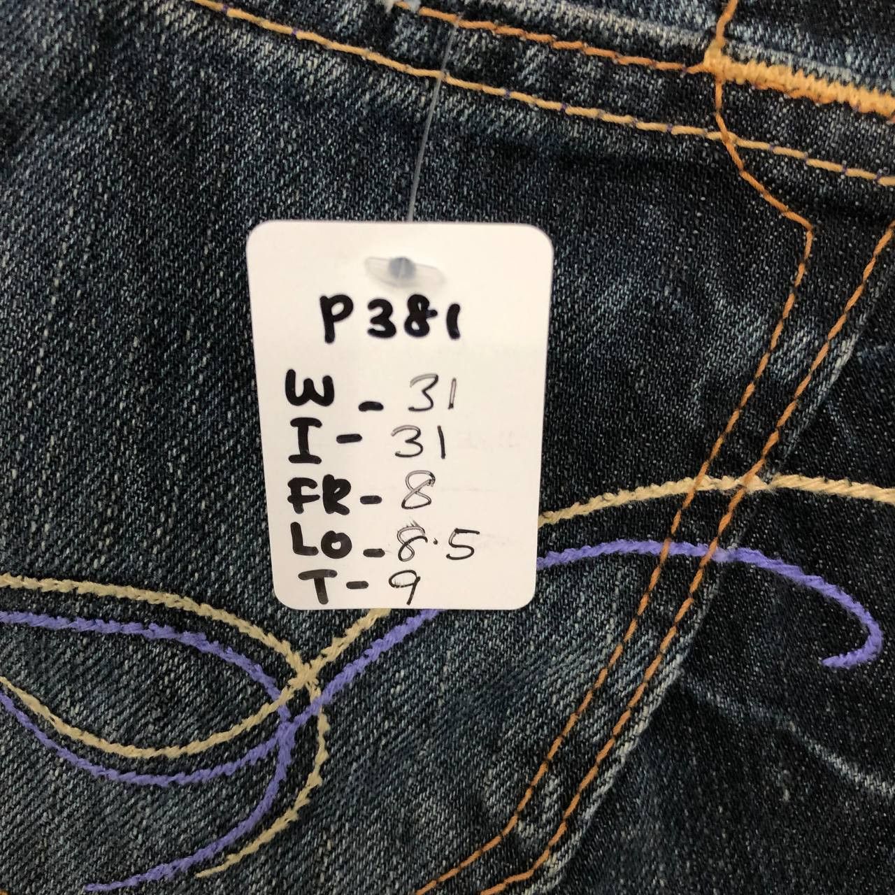 Japanese Brand P381 VENUS X SOMETHING X EDWIBG FLARED JEANS Size 31" - 10 Thumbnail