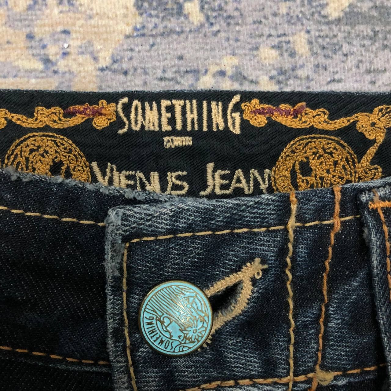 Japanese Brand P381 VENUS X SOMETHING X EDWIBG FLARED JEANS Size 31" - 6 Thumbnail