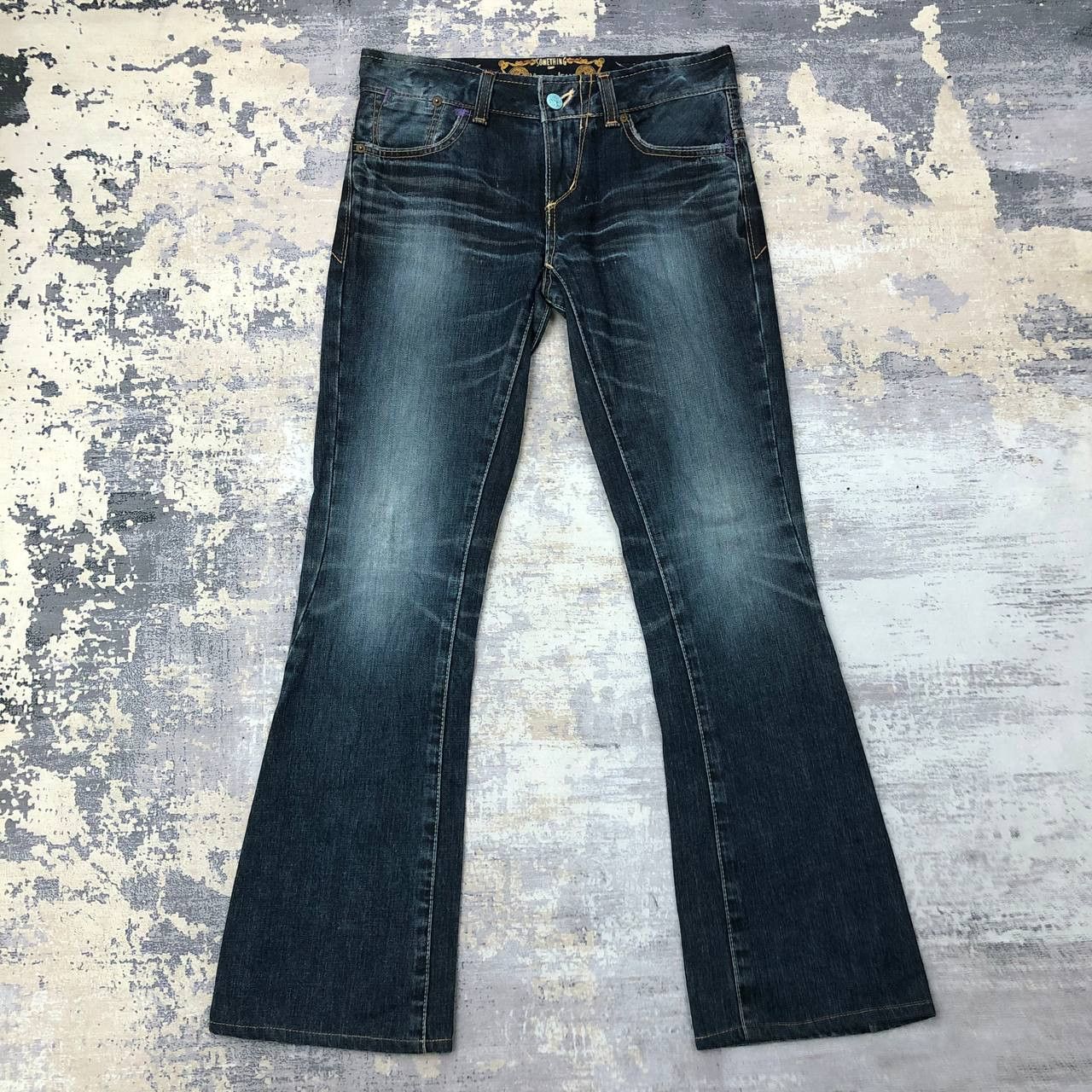 Japanese Brand P381 VENUS X SOMETHING X EDWIBG FLARED JEANS Size 31" - 2 Thumbnail