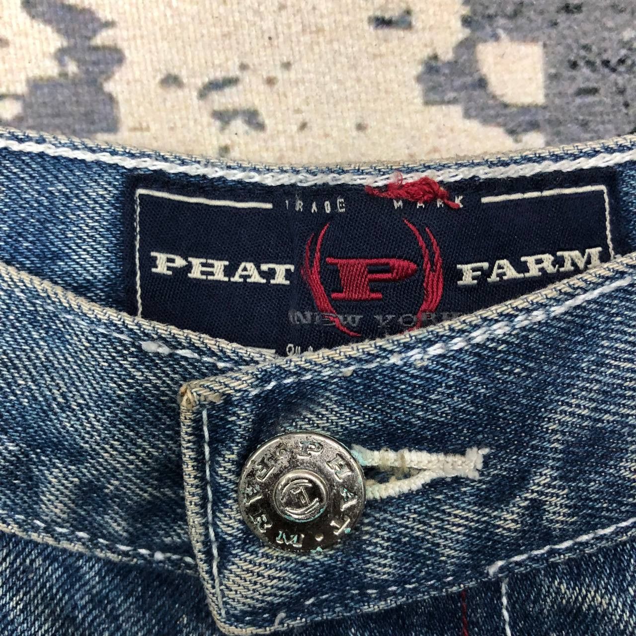 Phat Farm P378 PHAT FARM NEW YORK BAGGY JEANS Size US 36 / EU 52 - 5 Thumbnail