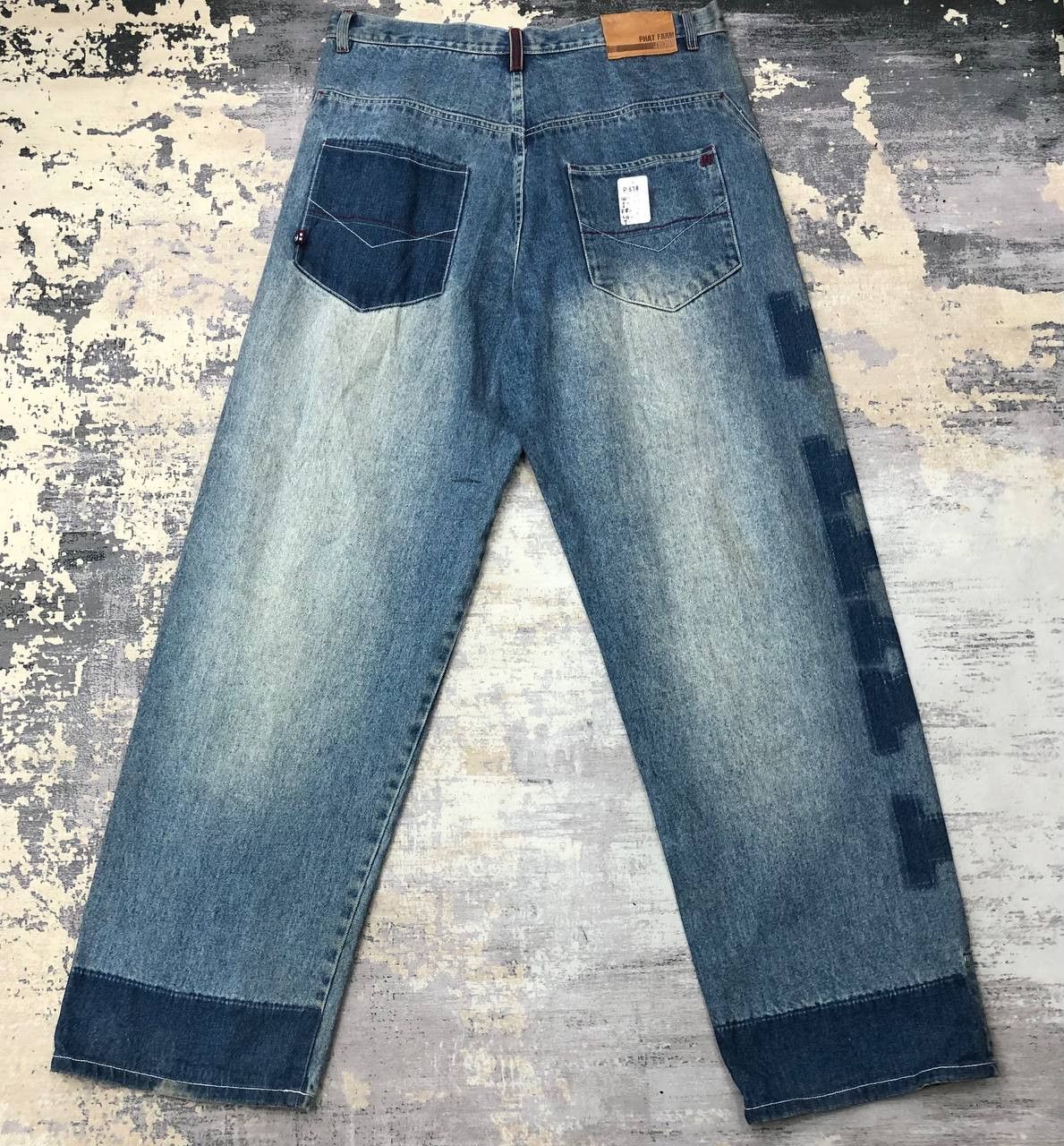 Phat Farm P378 PHAT FARM NEW YORK BAGGY JEANS Size US 36 / EU 52 - 2 Thumbnail