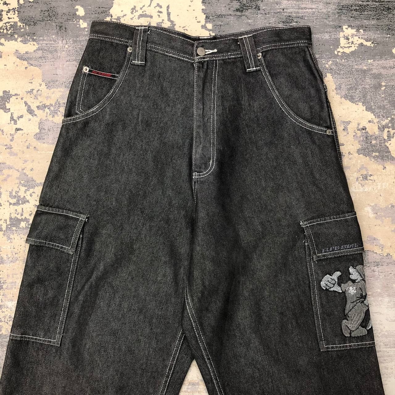 Vintage P377 VTG 90s PJ'S SURFO CARGO DENIM PANTS Size US 32 / EU 48 - 3 Thumbnail