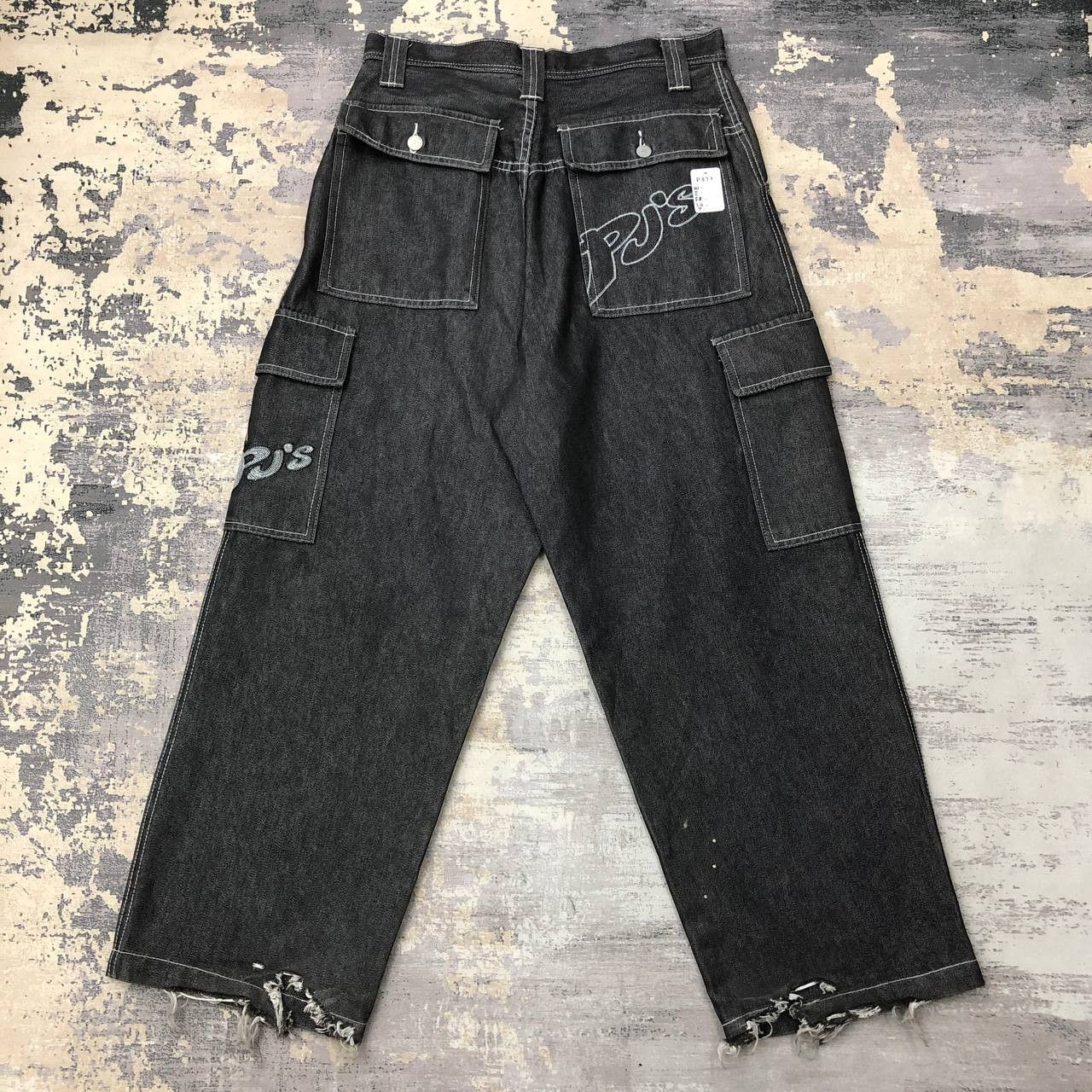 Vintage P377 VTG 90s PJ'S SURFO CARGO DENIM PANTS Size US 32 / EU 48 - 1 Thumbnail