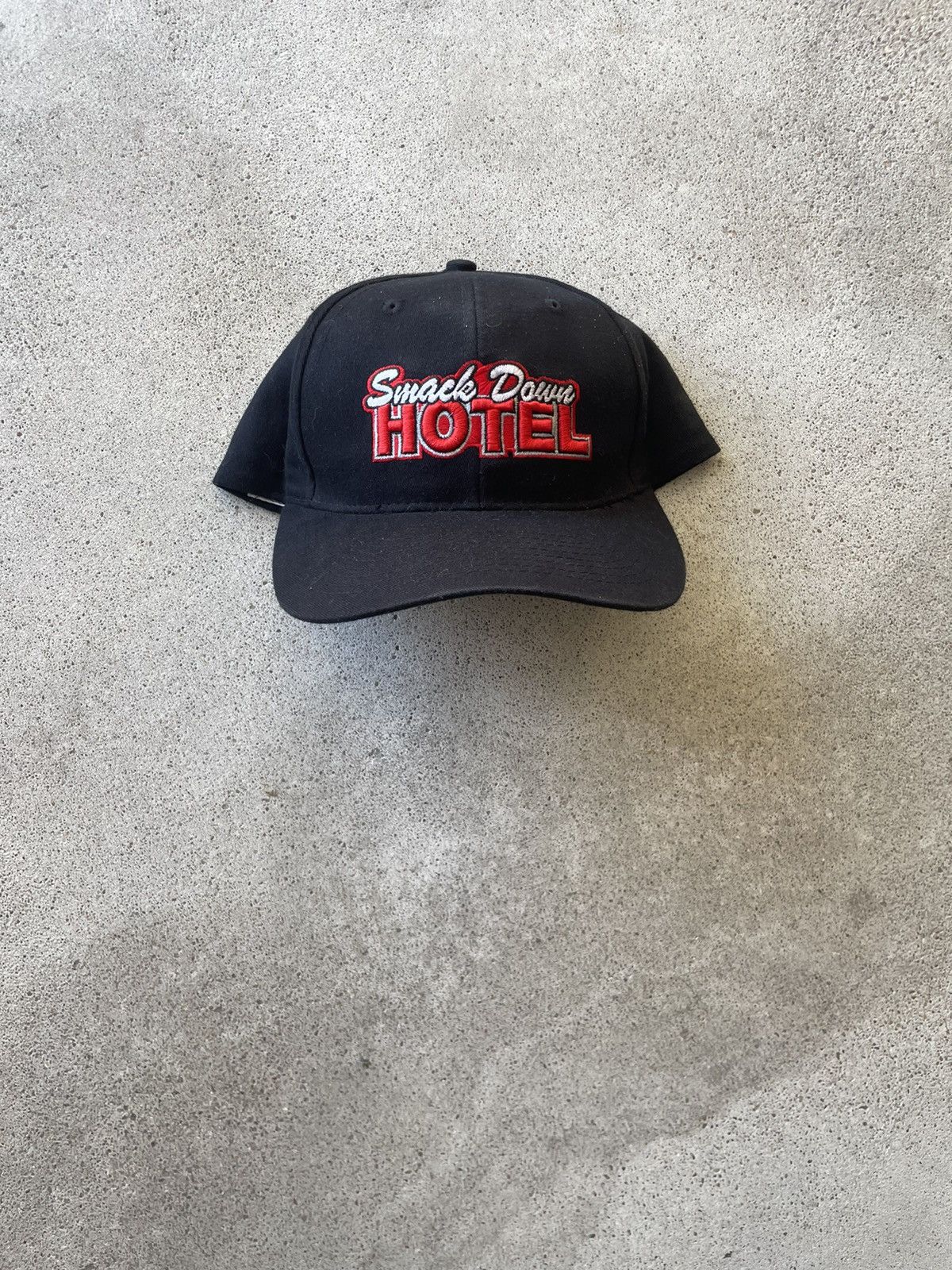 Vintage WWE The Rock Smack down hotel hat