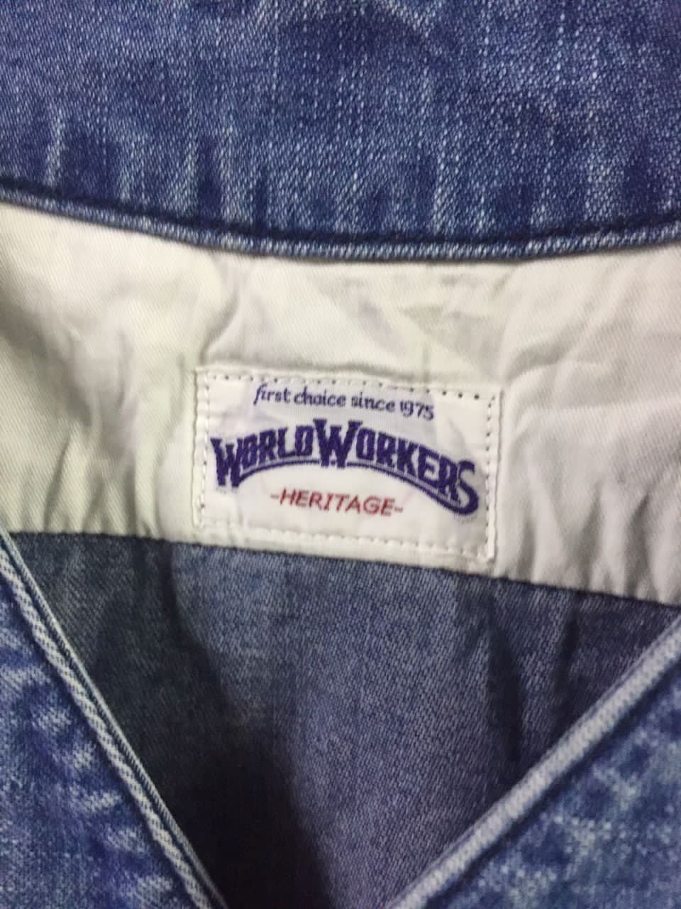 Big John WORLD WORKERS - Heritage Single Pocket Denim Trucker Jackets Size US M / EU 48-50 / 2 - 6 Thumbnail