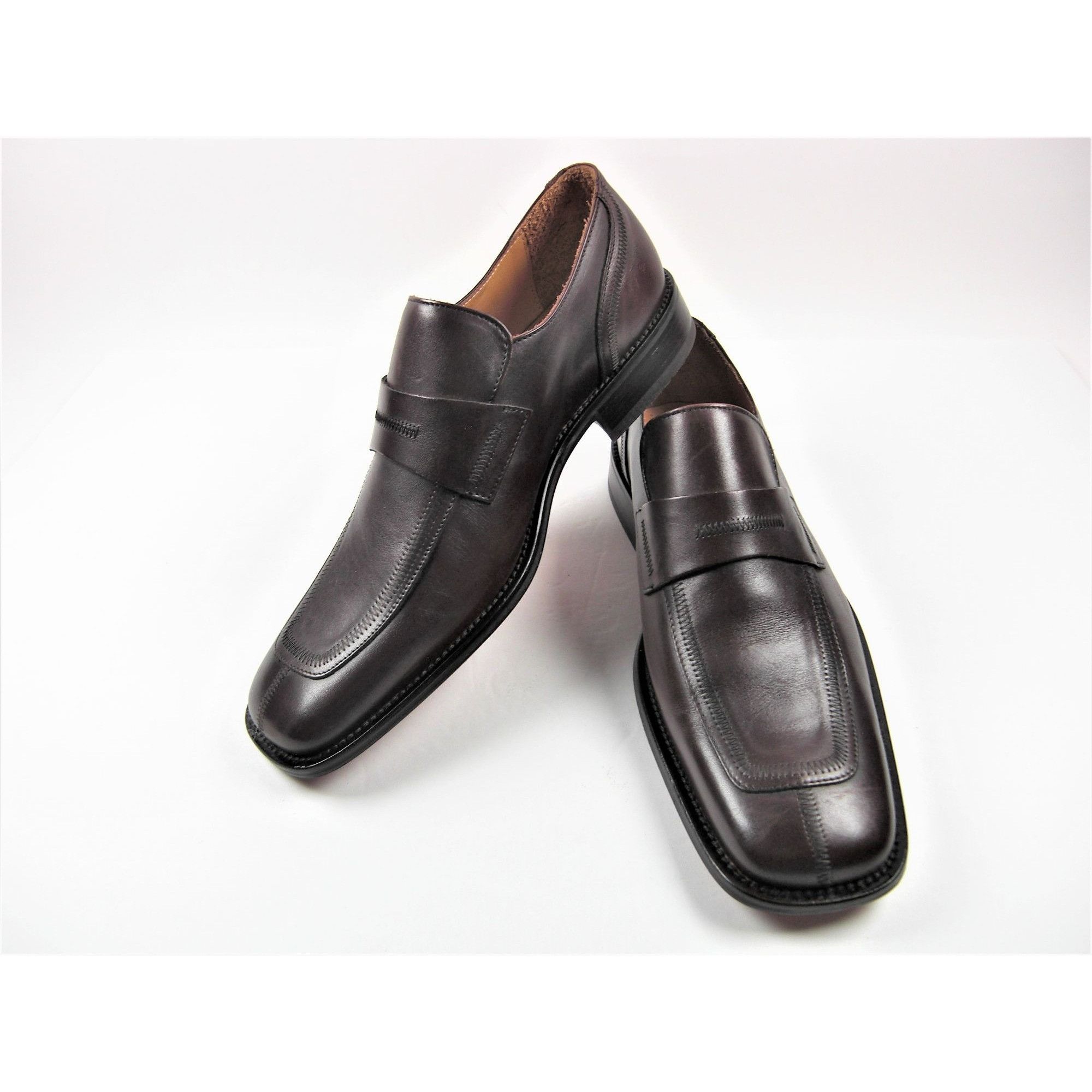 Kenneth Cole Mens Penny Loafer Brown Size 11M Dress Shoes Ne
