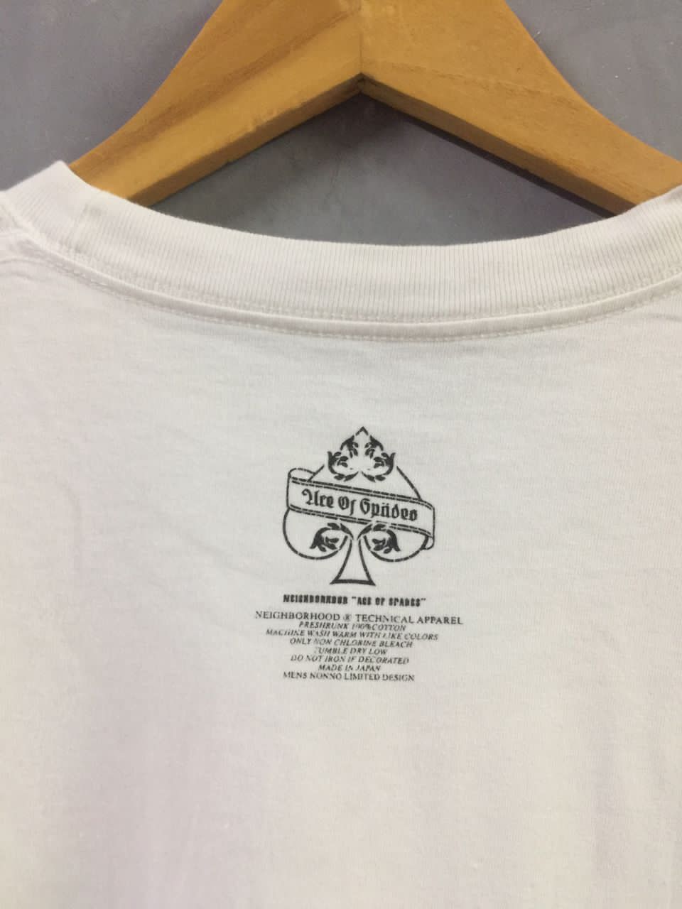 Neighborhood NEIGHBORHOOD - Technical Apparel “Ace Of Spades” T-shirt Size US L / EU 52-54 / 3 - 6 Thumbnail
