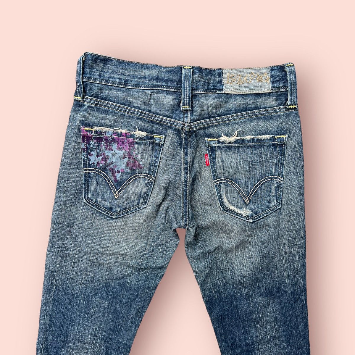 If Six Was Nine × Levi's × Levi's Vintage Clothing FLARED DISTRESSED LEVIS JAPAN LADIES JEANS Size 27" / US 4 / IT 40 - 20 Thumbnail