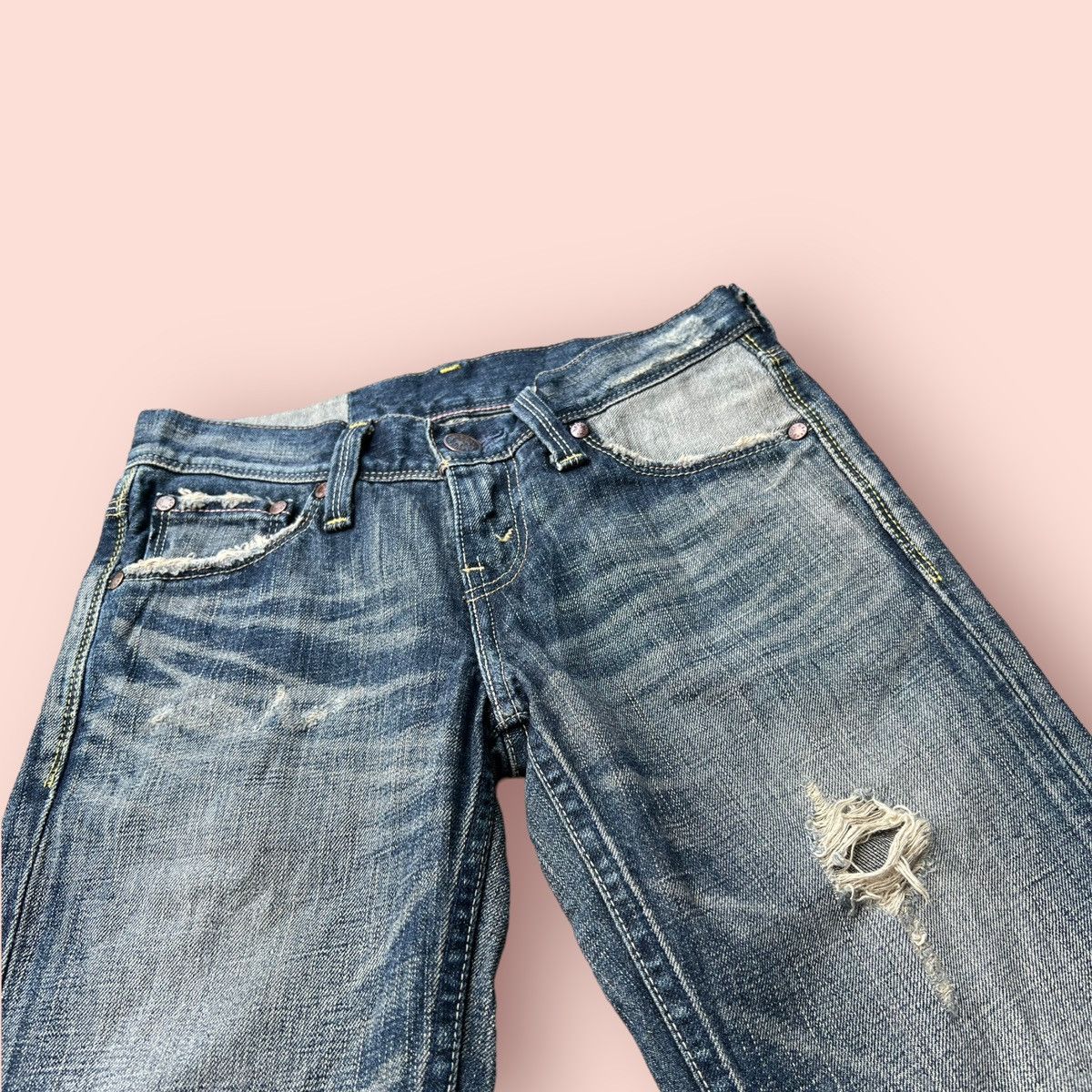 If Six Was Nine × Levi's × Levi's Vintage Clothing FLARED DISTRESSED LEVIS JAPAN LADIES JEANS Size 27" / US 4 / IT 40 - 19 Thumbnail