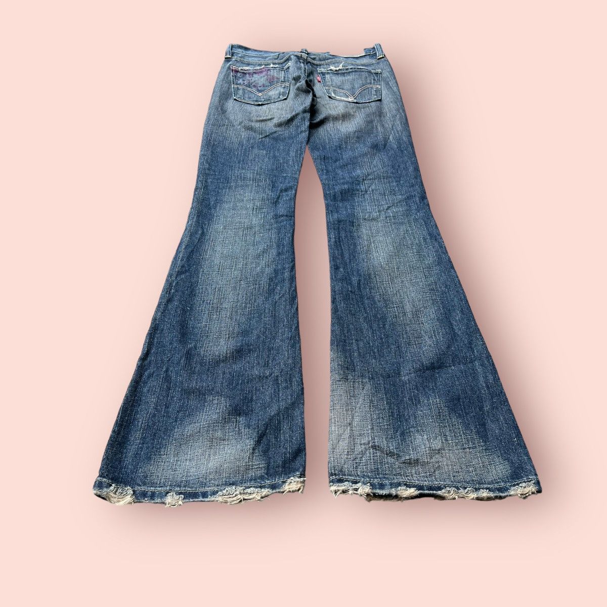 If Six Was Nine × Levi's × Levi's Vintage Clothing FLARED DISTRESSED LEVIS JAPAN LADIES JEANS Size 27" / US 4 / IT 40 - 24 Thumbnail