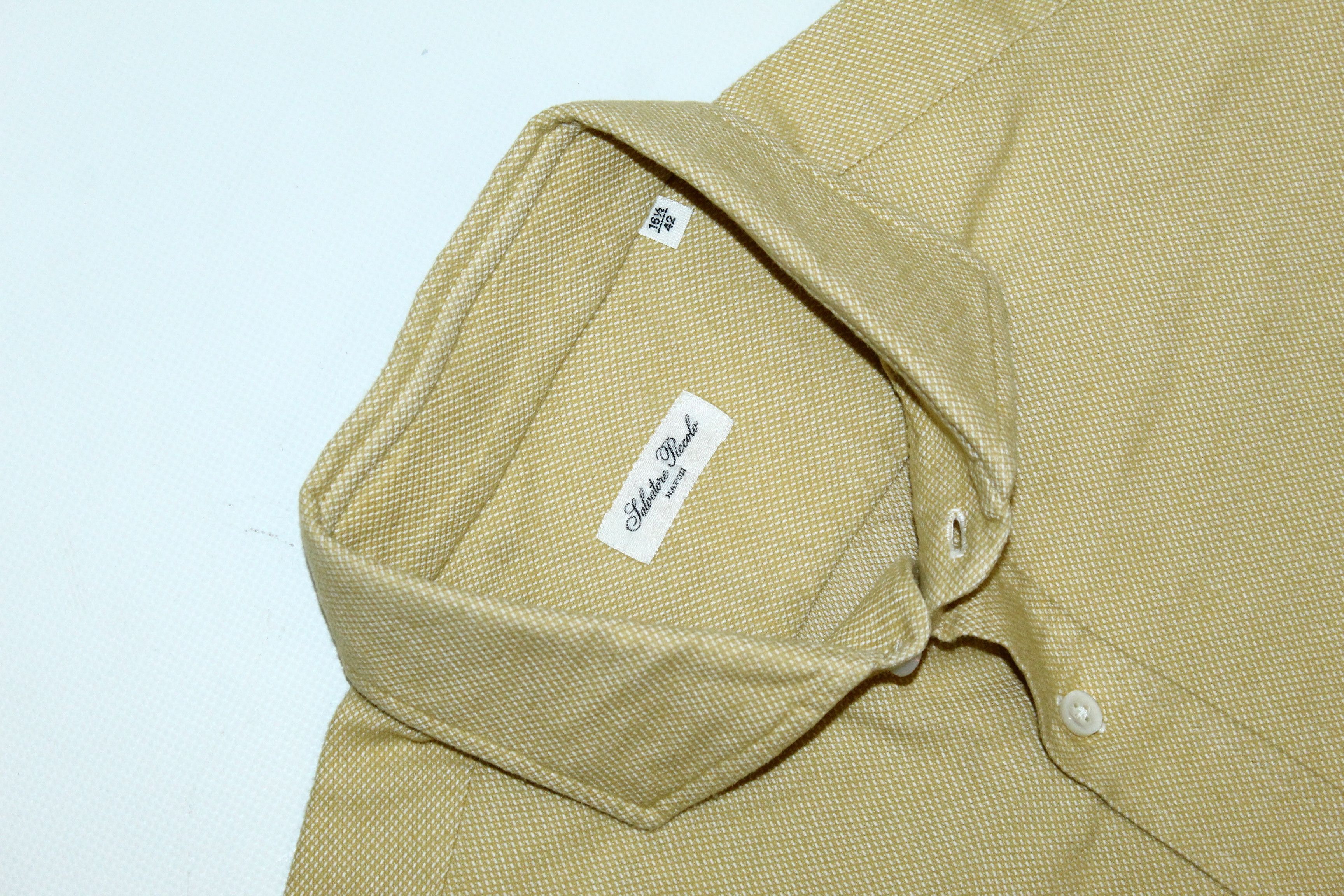 Barena Venezia Salvatore Piccolo Napoli Cutaway Collar Woven Cotton Shirt Size US L / EU 52-54 / 3 - 2 Thumbnail