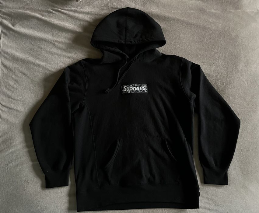 Supreme Supreme Bandana Box Logo Hooded Sweatshirt (Black