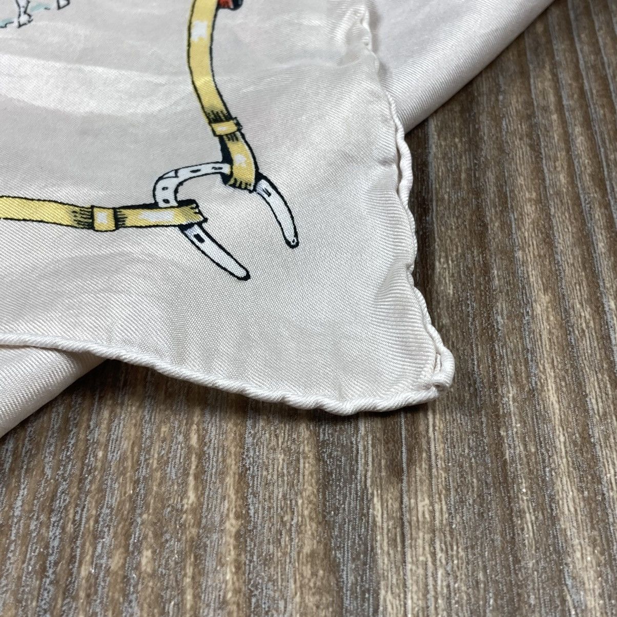 Chanel Chanel rider white silk scarf Size ONE SIZE - 8 Thumbnail