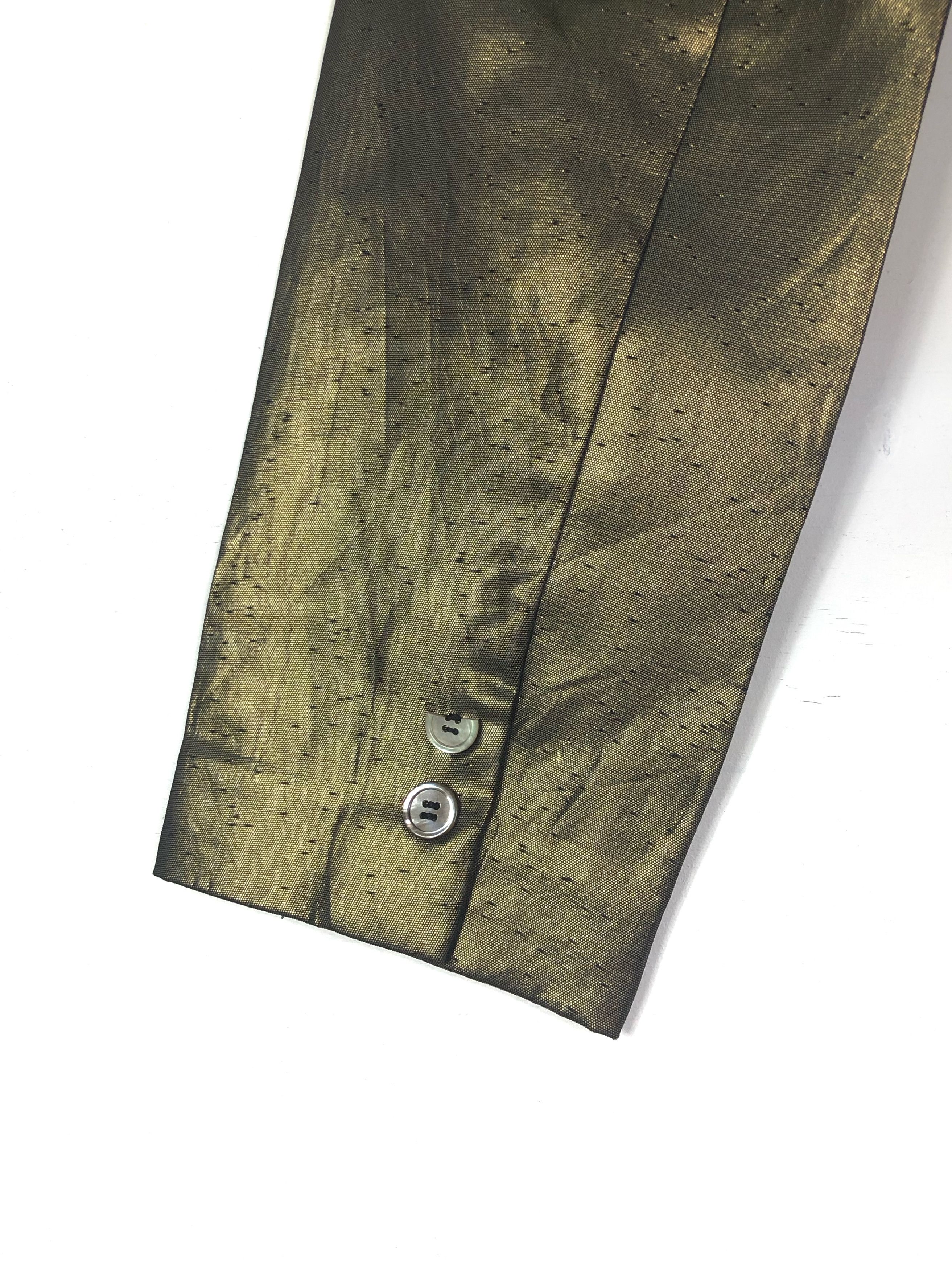Comme des Garcons RARE🔥S/S1989 COMME DES GARÇONS NOIR METALLIC CROPPED JACKET Size XS / US 0-2 / IT 36-38 - 11 Thumbnail