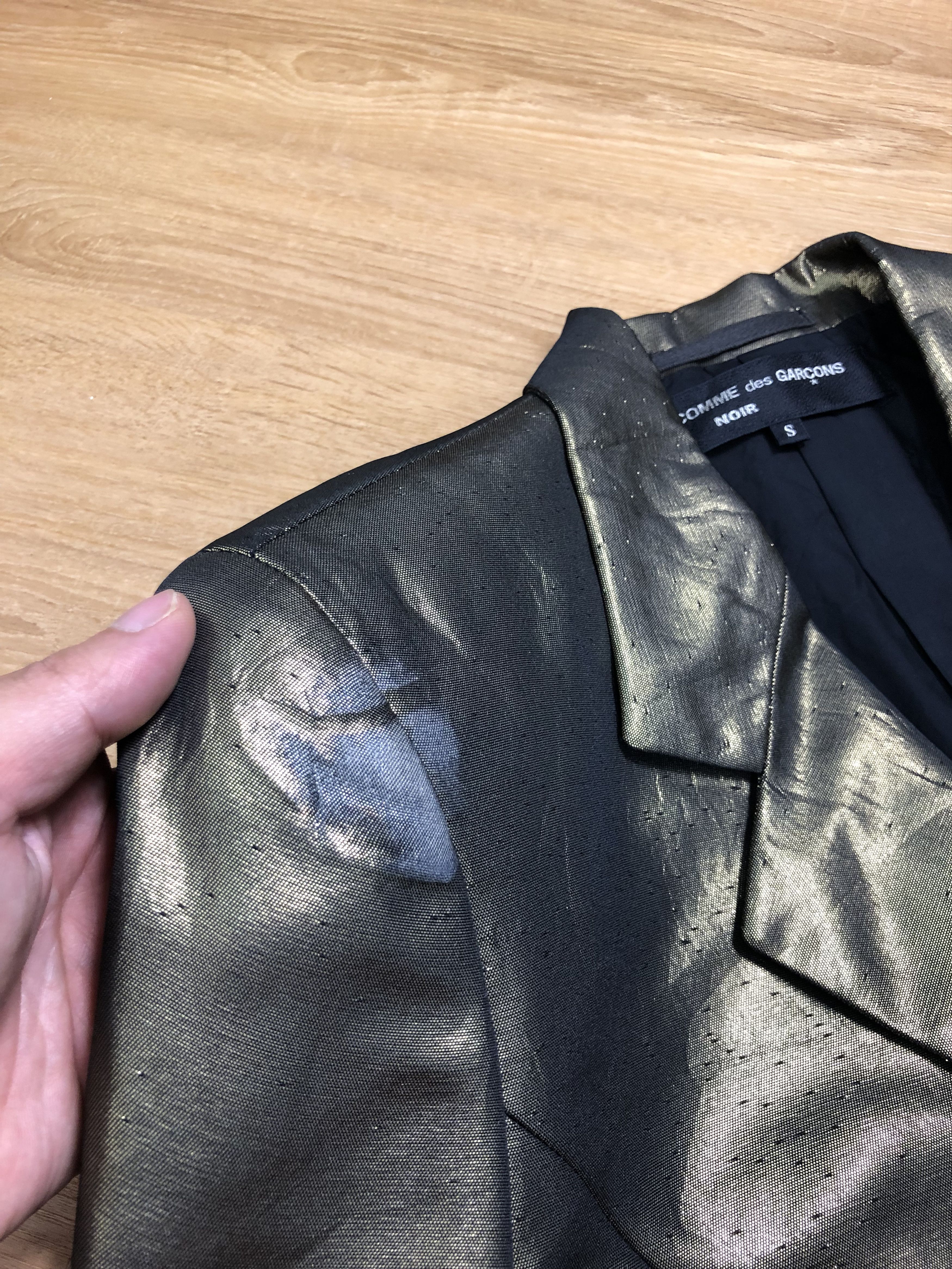Comme des Garcons RARE🔥S/S1989 COMME DES GARÇONS NOIR METALLIC CROPPED JACKET Size XS / US 0-2 / IT 36-38 - 16 Thumbnail