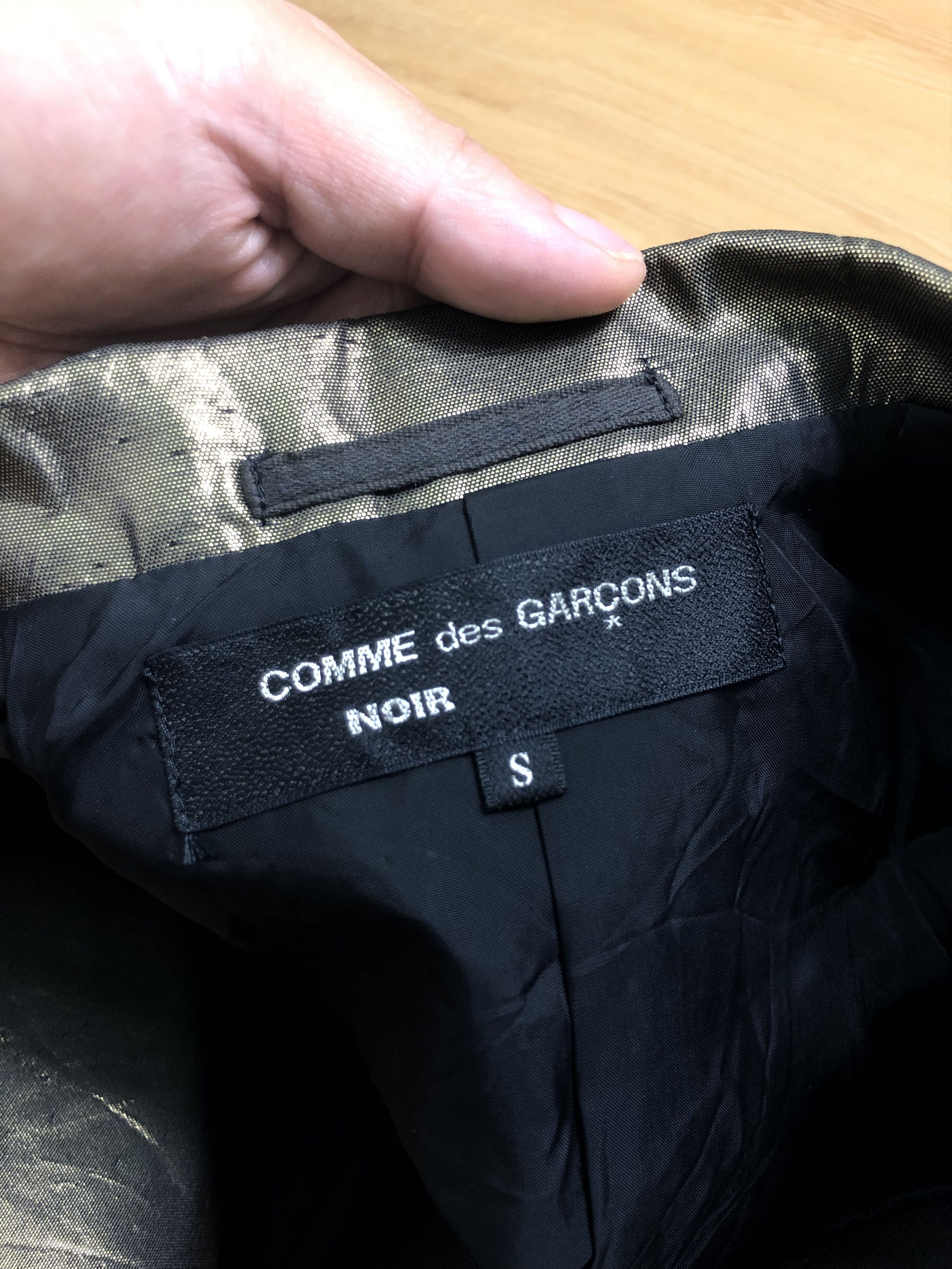Comme des Garcons RARE🔥S/S1989 COMME DES GARÇONS NOIR METALLIC CROPPED JACKET Size XS / US 0-2 / IT 36-38 - 17 Thumbnail