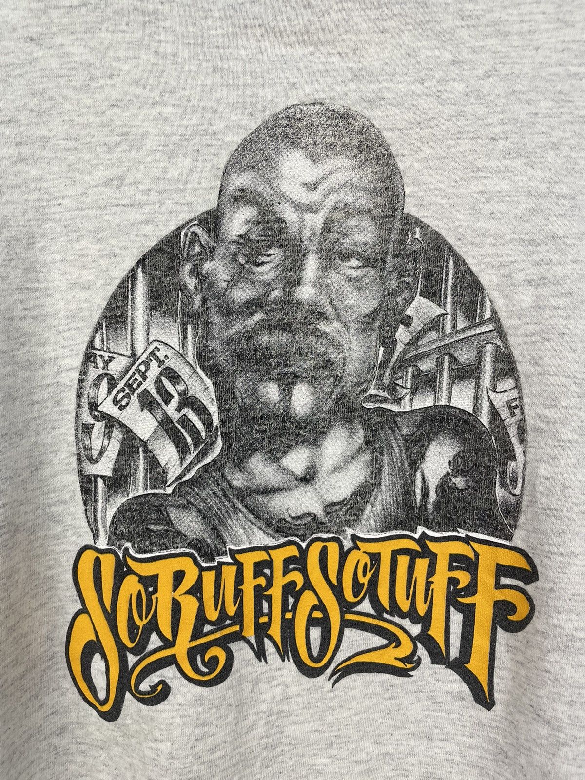 Vintage Vintage 90s Streetwear Joker so ruff so tuff t shirt Size US XXL / EU 58 / 5 - 5 Thumbnail