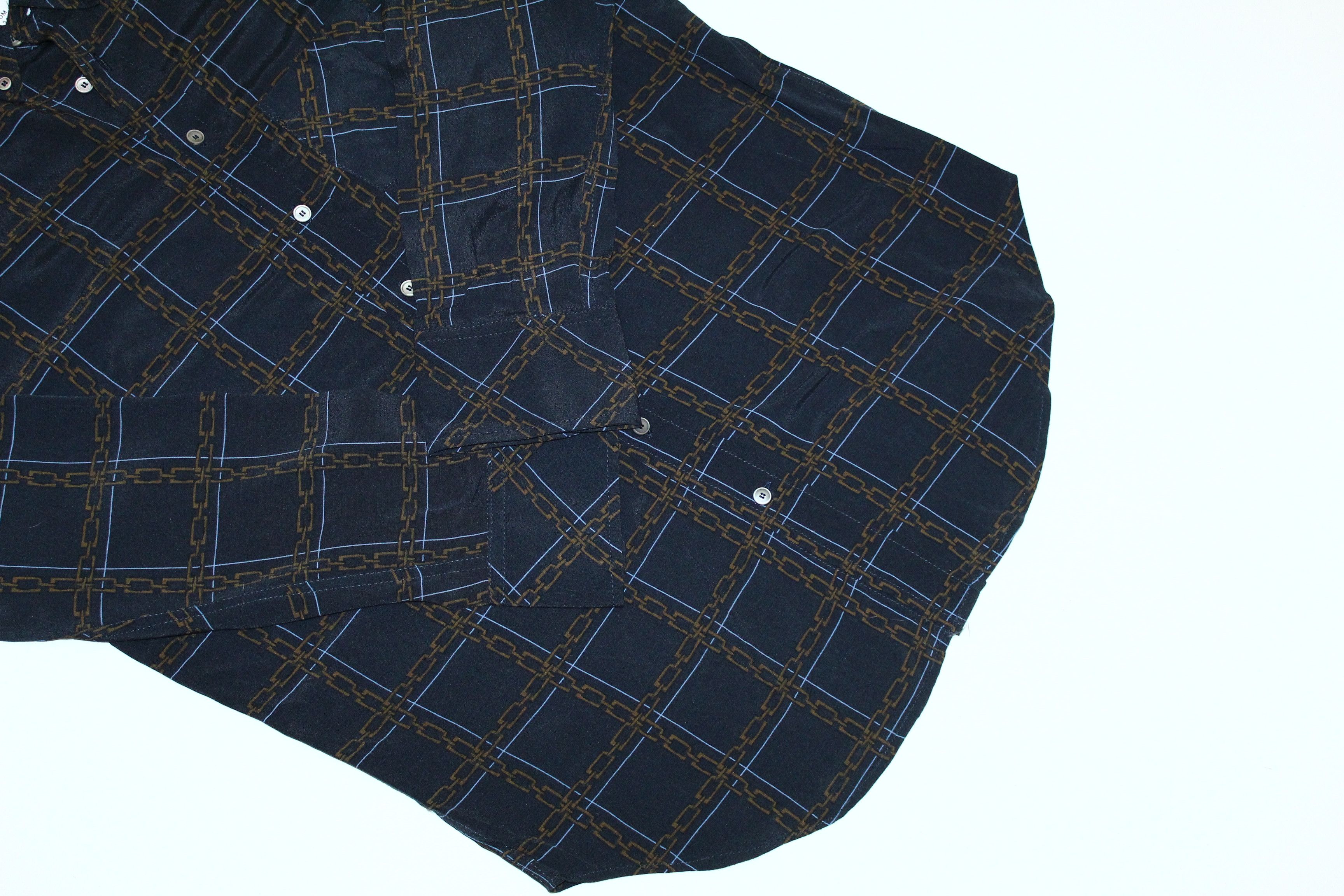 Hope HOPE Dk Blue Chain Mash Shirt 100% viscose. Size US L / EU 52-54 / 3 - 6 Thumbnail