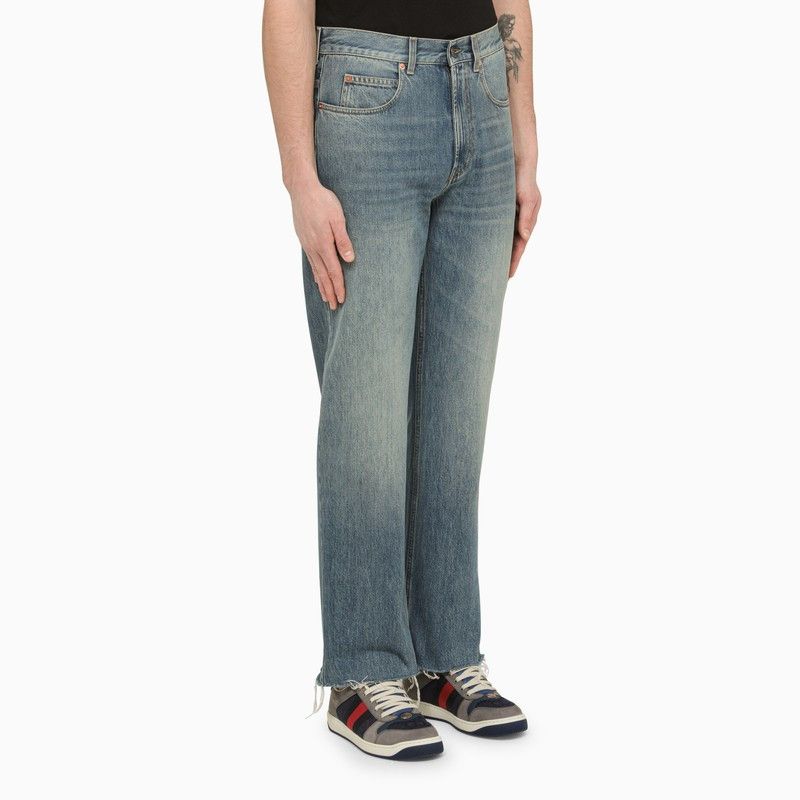GUCCI Blue regular denim jeans