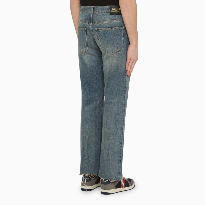 GUCCI Blue regular denim jeans