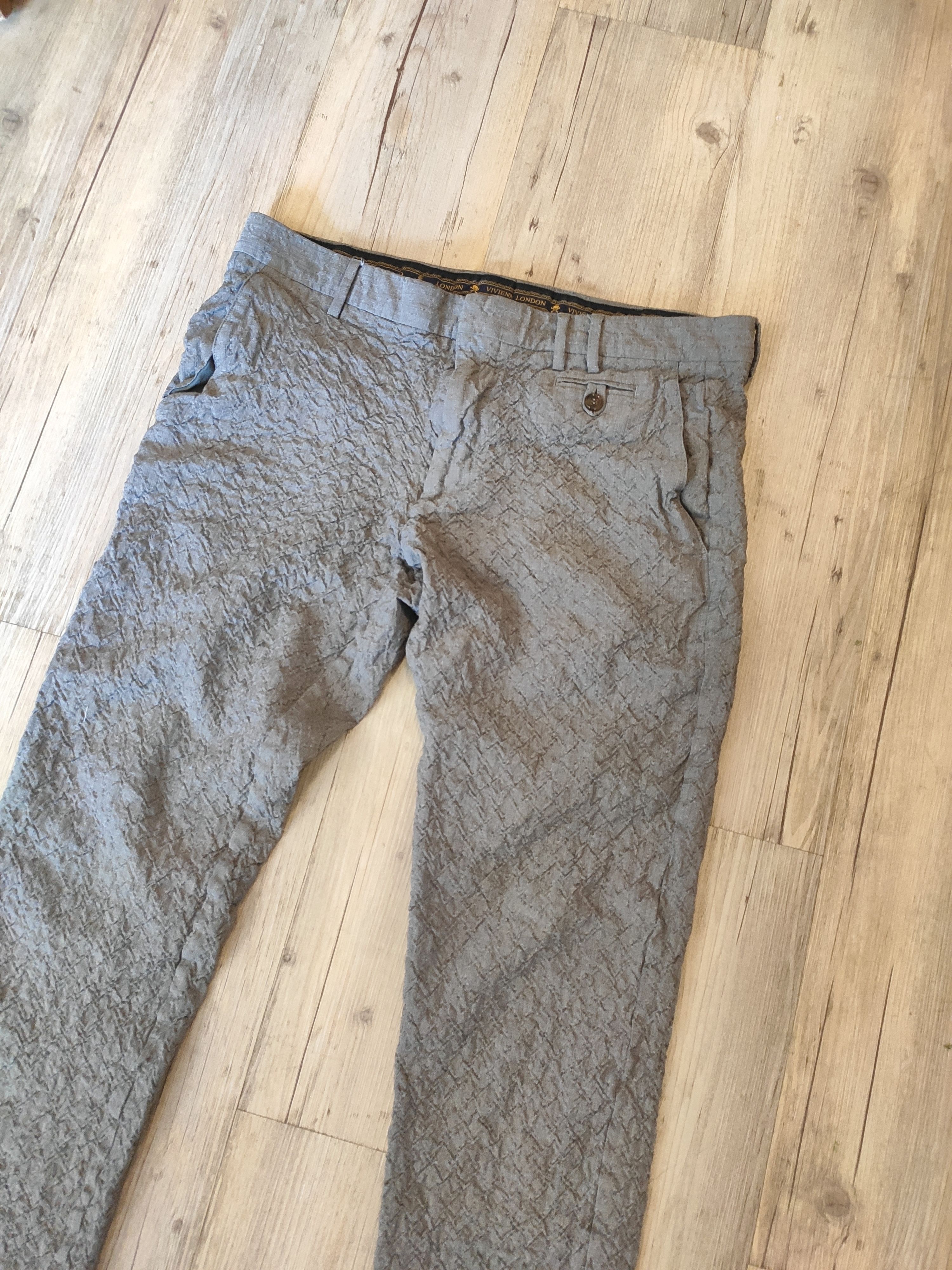 Vivienne Westwood Wrinkled wool pants.Like Jean-Paul Gaultier or Marni Size US 34 / EU 50 - 2 Thumbnail