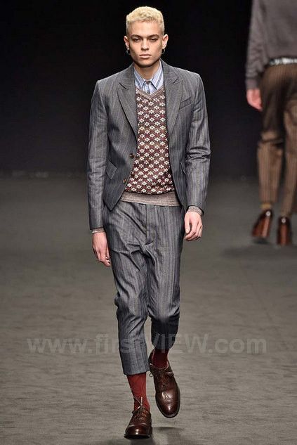 Vivienne Westwood Wrinkled wool pants.Like Jean-Paul Gaultier or Marni Size US 34 / EU 50 - 1 Thumbnail