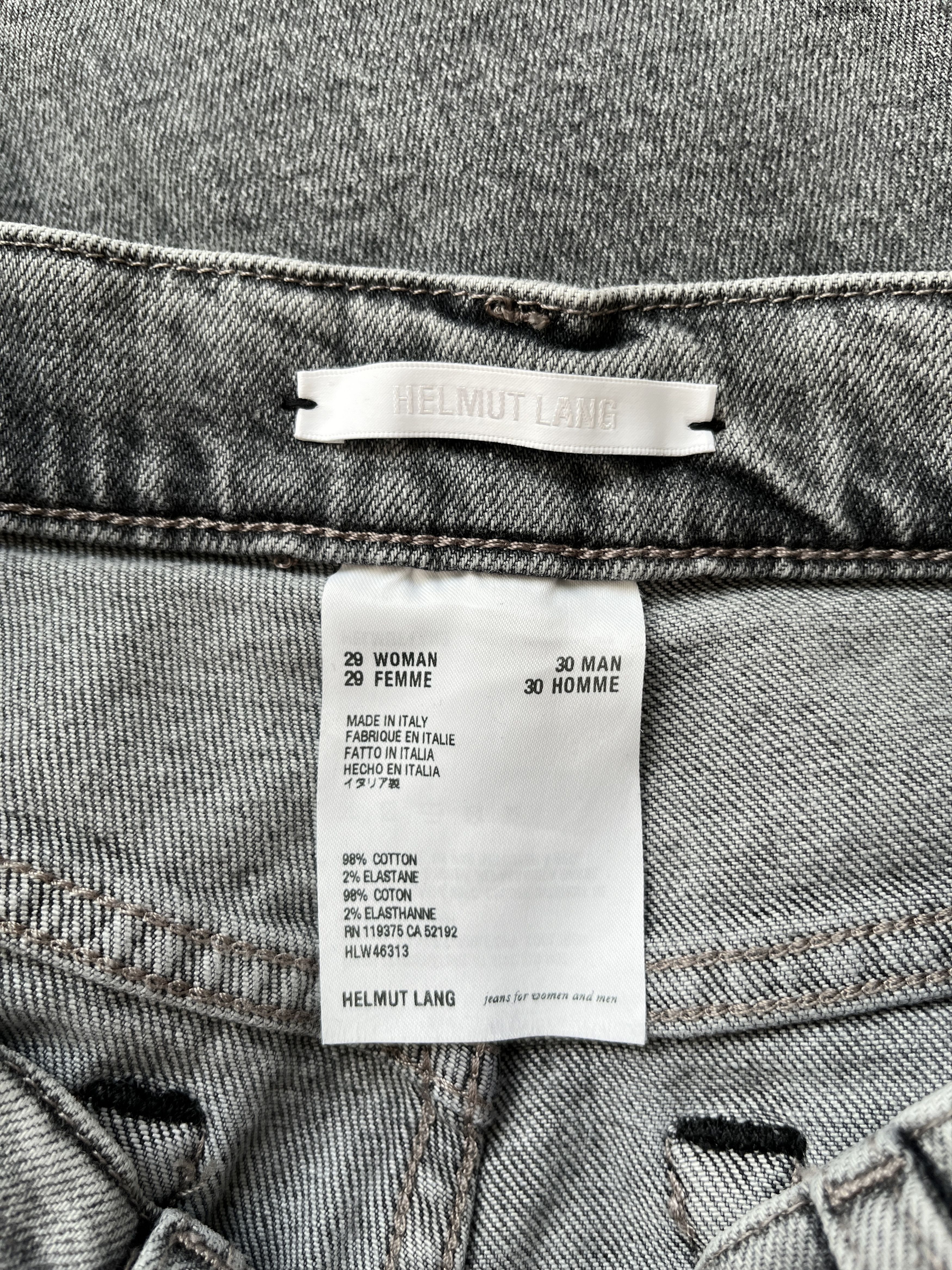 Helmut Lang ⚡️QUICK SALE⚡️2019 Helmut Lang Sample Grey Hi Spikes Jeans Size 29" - 3 Thumbnail