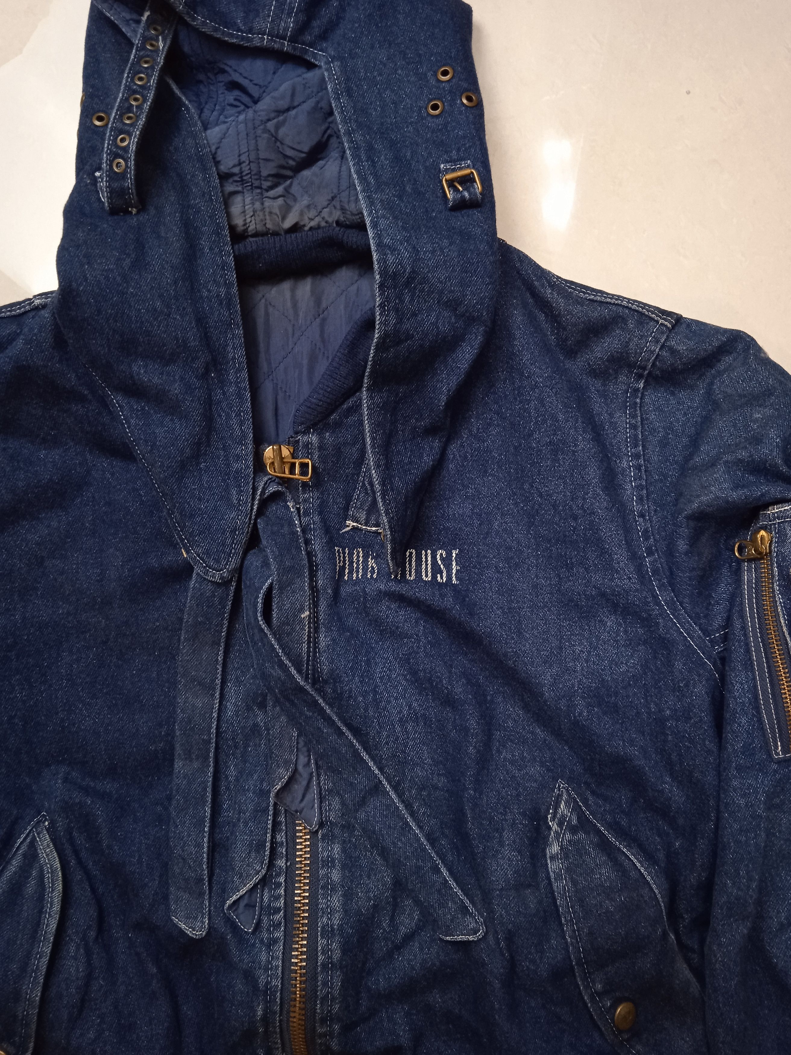 Japanese Brand × Other × Pink House Vintage Pink House Denim Bomber Y2K Japanese Designer Size US L / EU 52-54 / 3 - 5 Thumbnail