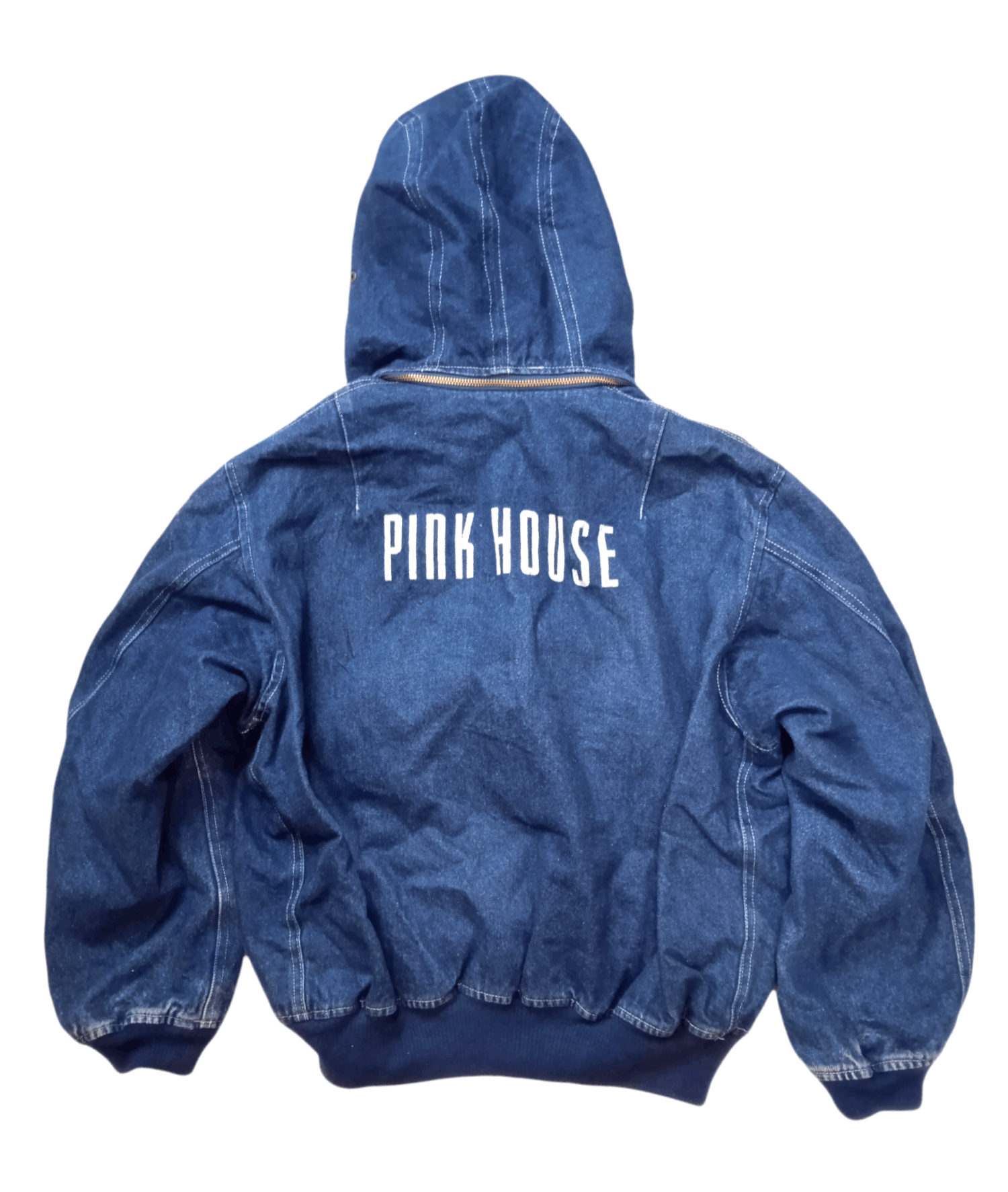 Japanese Brand × Other × Pink House Vintage Pink House Denim Bomber Y2K Japanese Designer Size US L / EU 52-54 / 3 - 2 Thumbnail