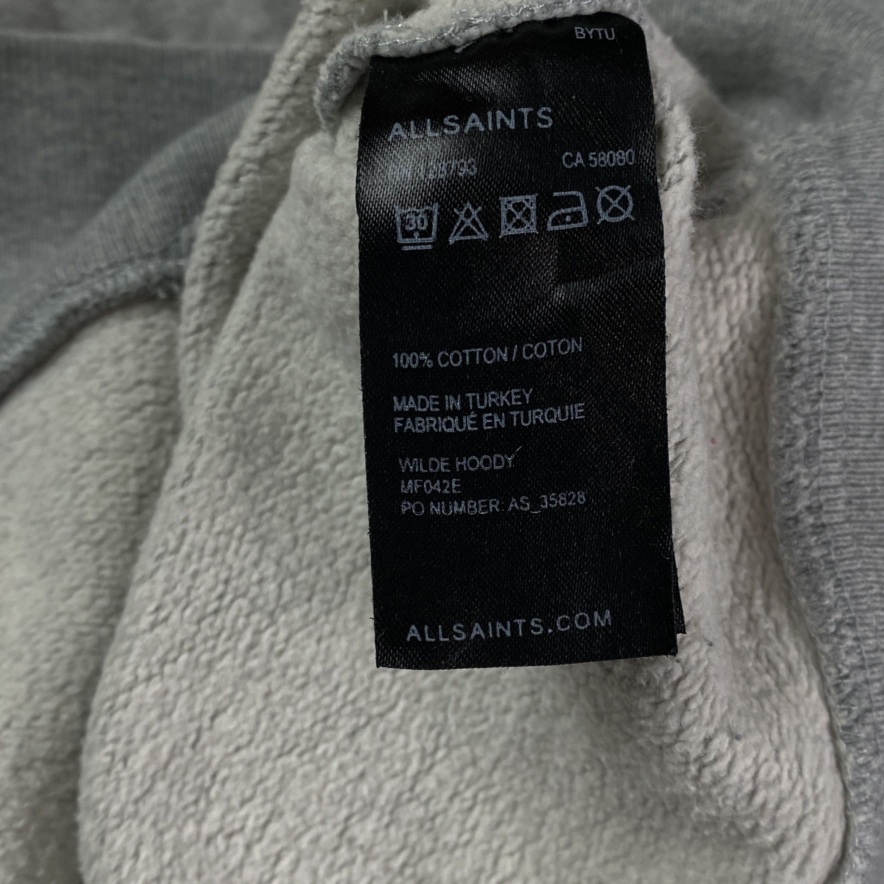 Allsaints Men’s Zip Hoodie Allsaints Size S Size US S / EU 44-46 / 1 - 6 Thumbnail