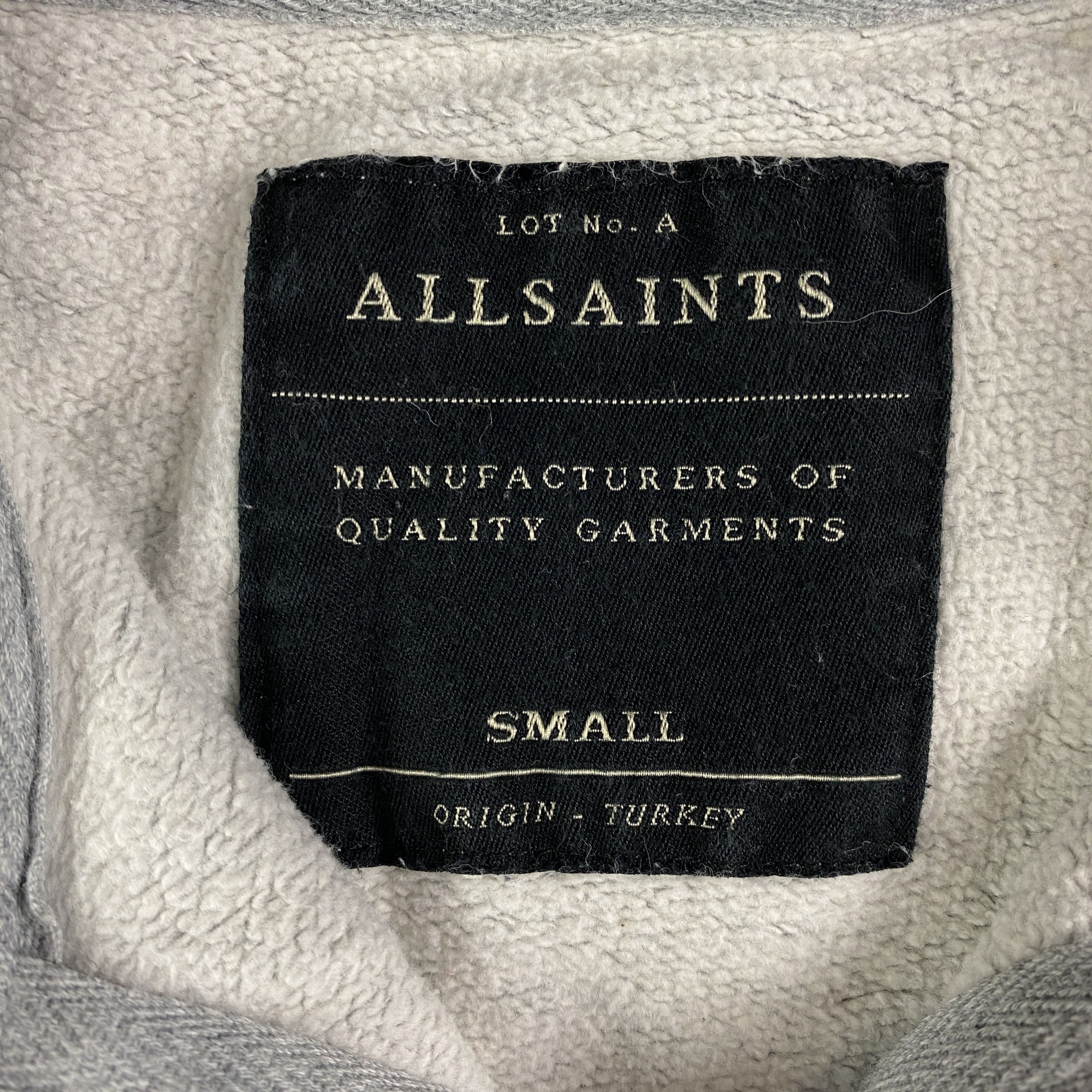 Allsaints Men’s Zip Hoodie Allsaints Size S Size US S / EU 44-46 / 1 - 5 Thumbnail